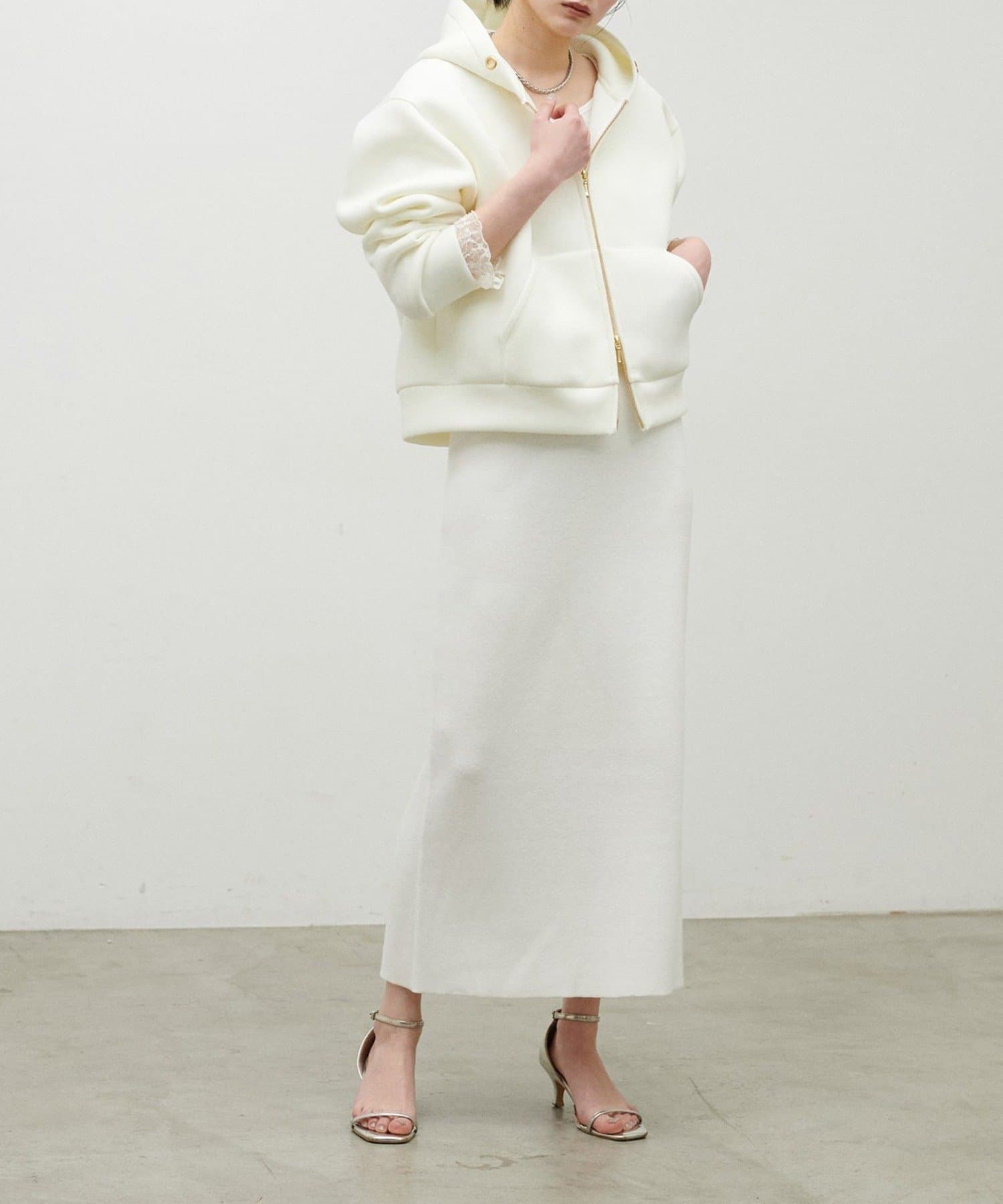 NICE CLAUP / OLIVE des OLIVE OUTLET(ナイスクラップ  / オリーブ デ オリーブ アウトレット) 【LARUTA】スエットライクニットスカート