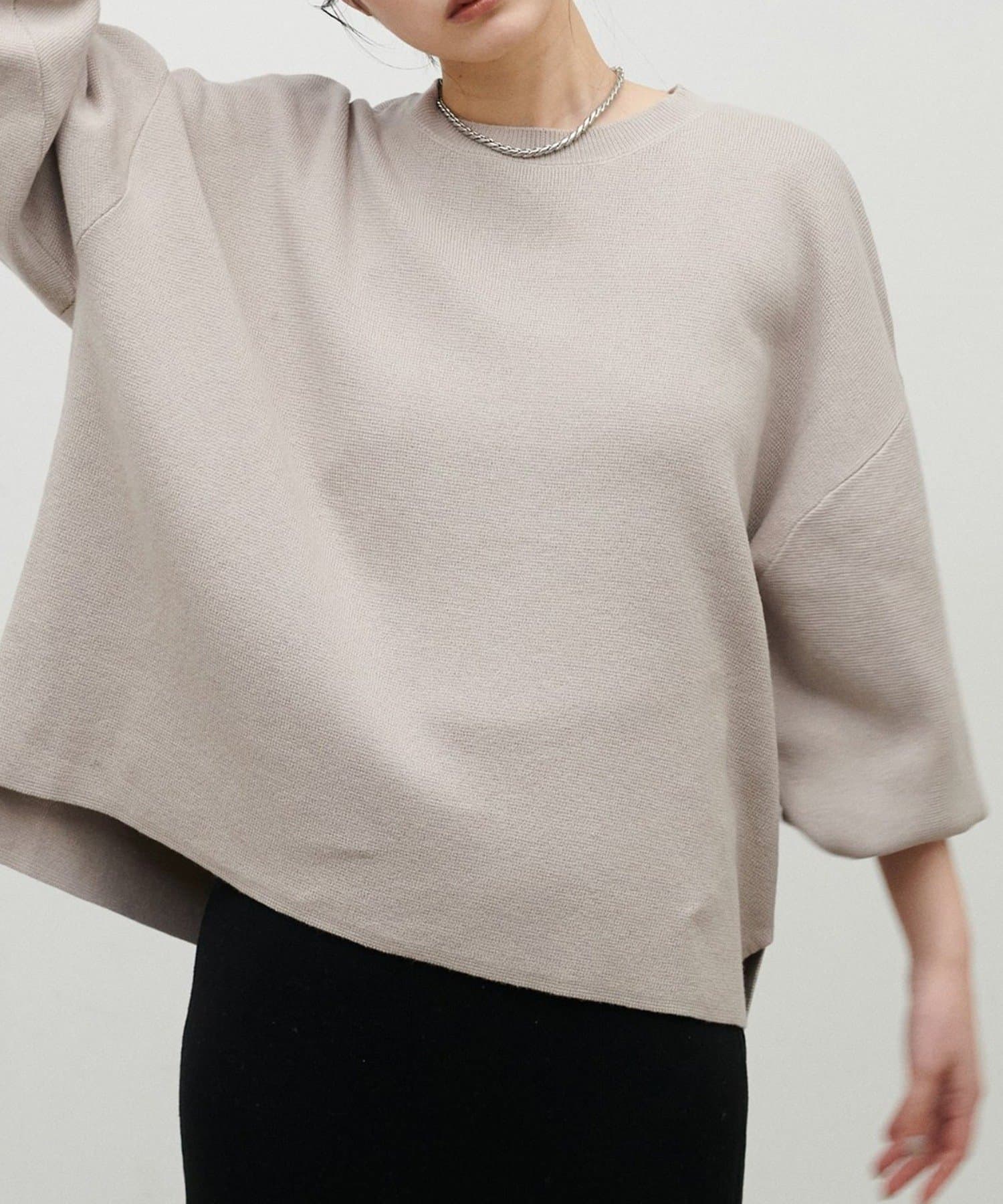 NICE CLAUP / OLIVE des OLIVE OUTLET(ナイスクラップ  / オリーブ デ オリーブ アウトレット) 【LARUTA】スエットライクミラノリブニットプルオーバー