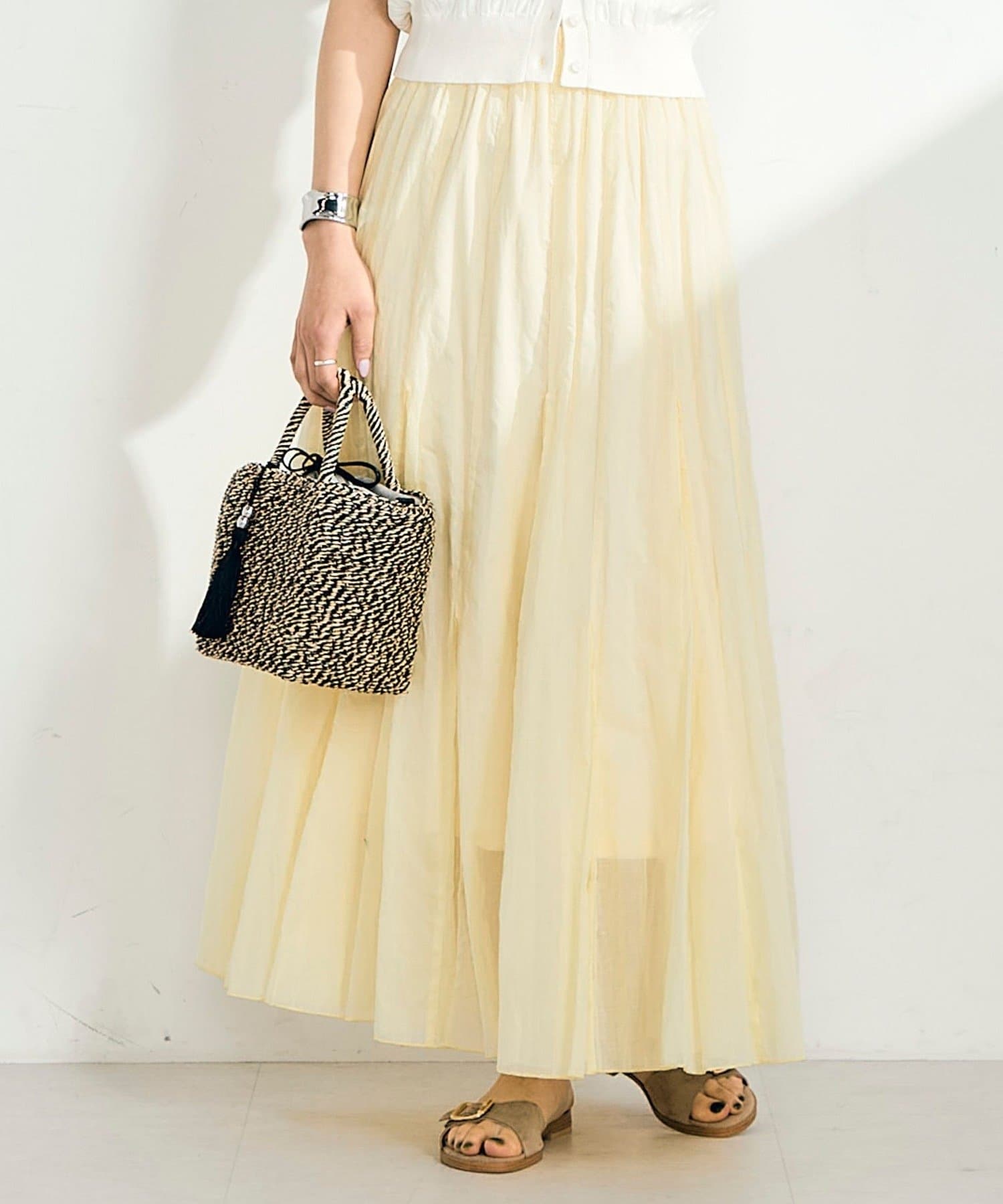 FREDY & GLOSTER(フレディ アンド グロスター) タッセル付メタルフィルム２WAYバッグ