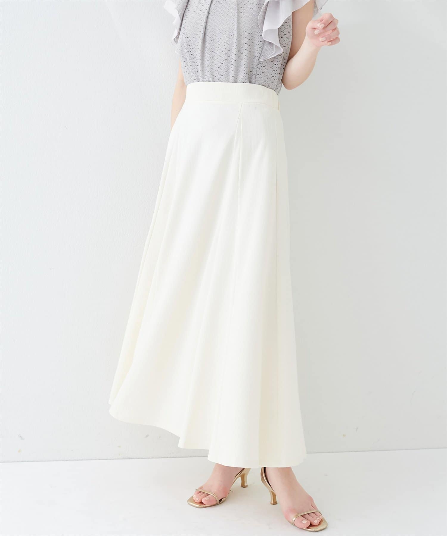 natural couture(ナチュラルクチュール) 美シルエットカットサーキュラースカート