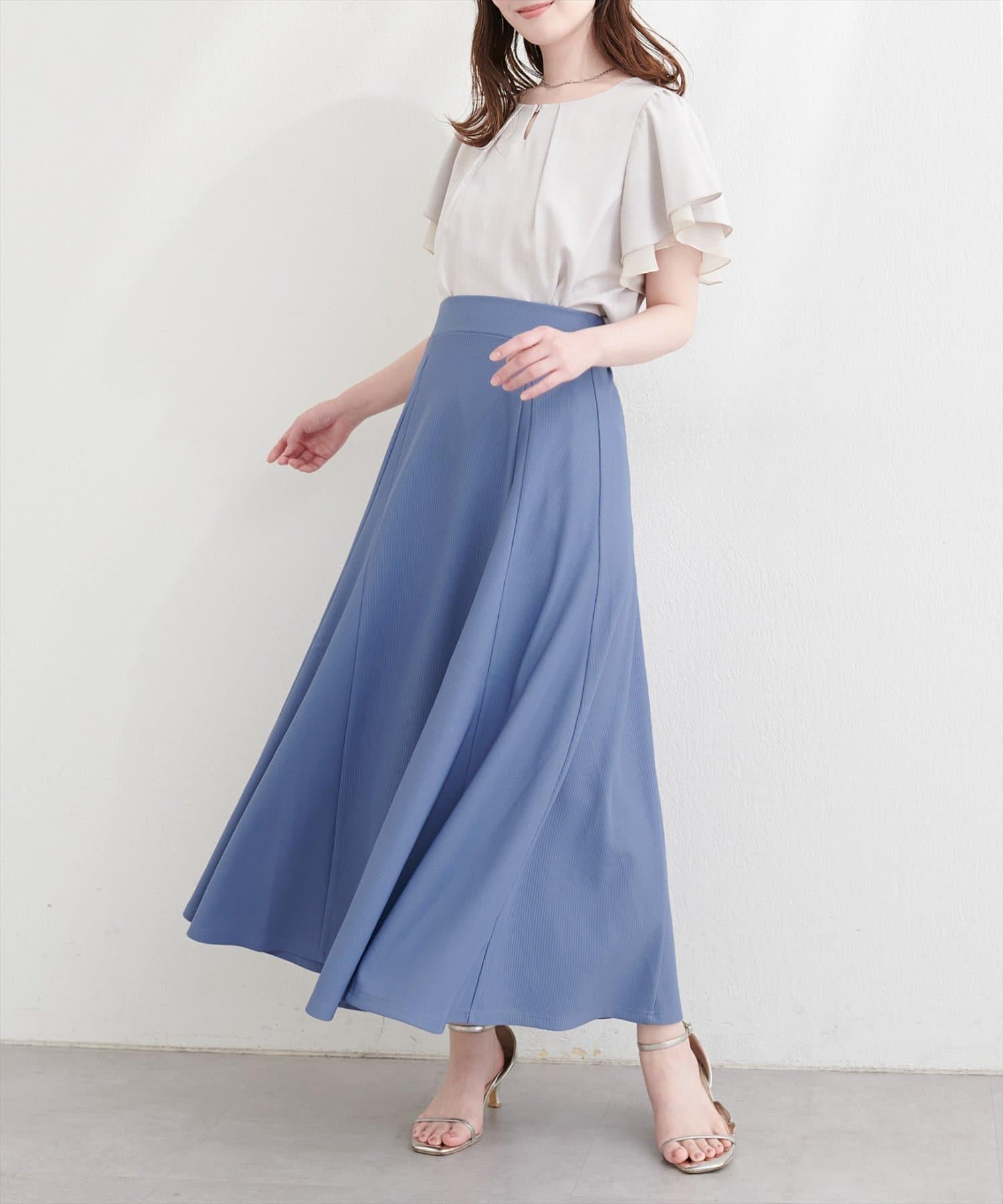 natural couture(ナチュラルクチュール) 美シルエットカットサーキュラースカート