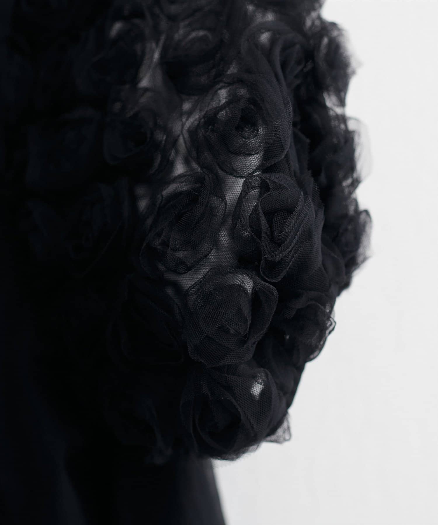 natural couture(ナチュラルクチュール) フラワーレースパフスリーブT