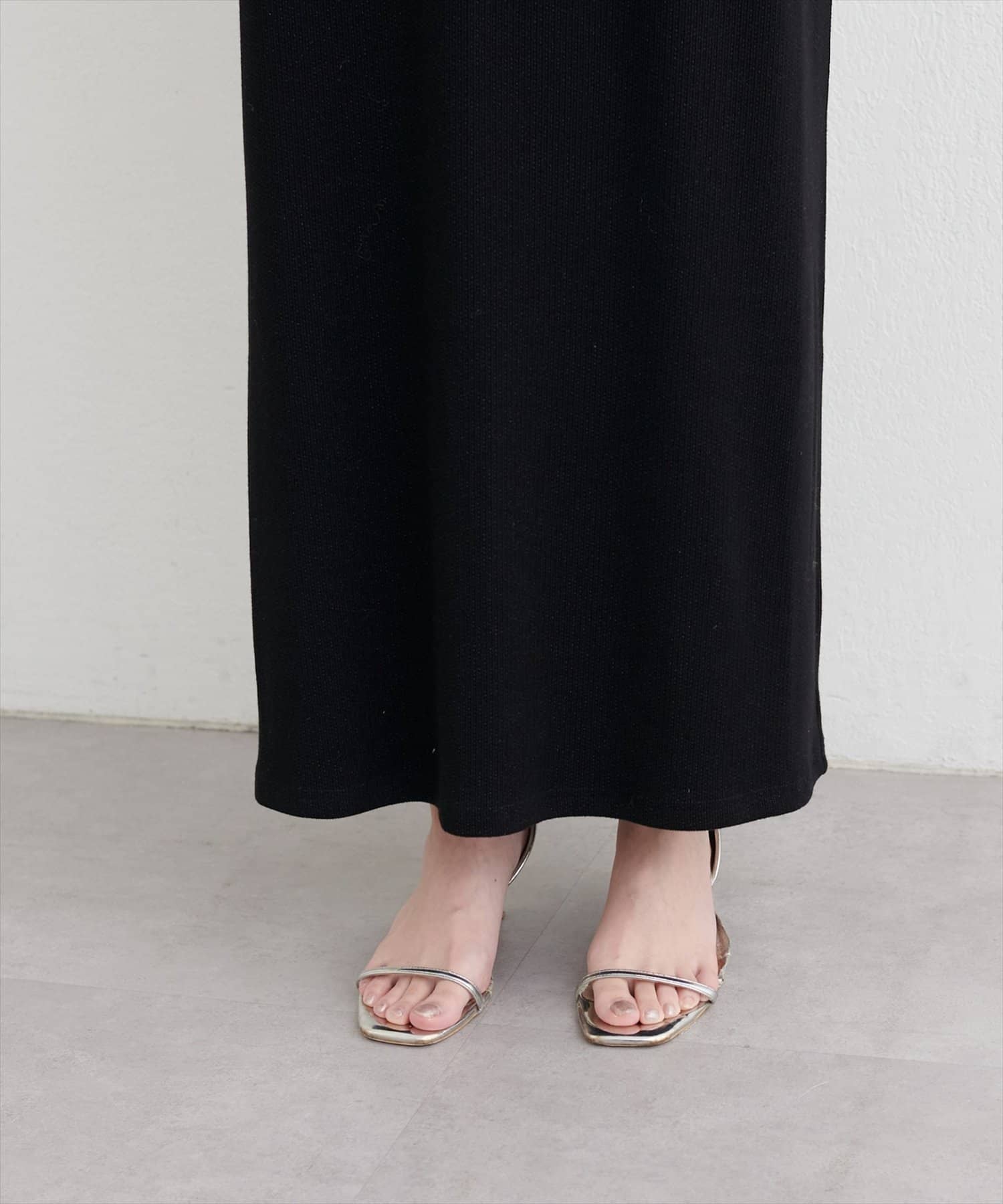 natural couture(ナチュラルクチュール) ラメテレコワンピース