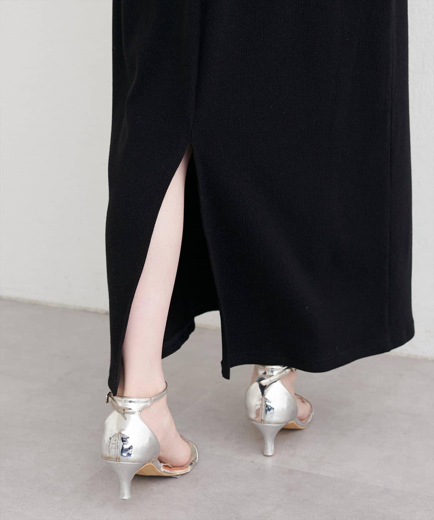 natural couture(ナチュラルクチュール) ラメテレコワンピース