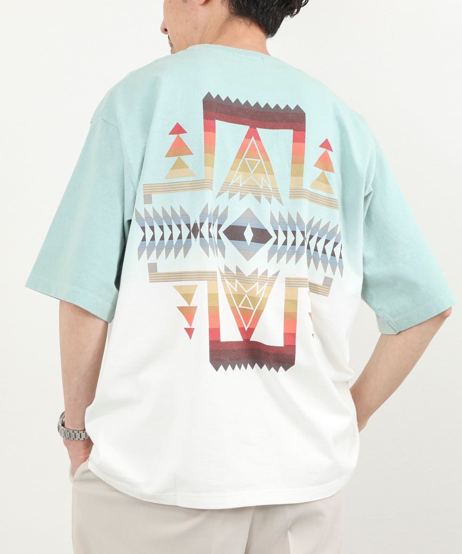 NOLLEY'S(ノーリーズ) 【PENDLETON】Gradation dye Back Print T