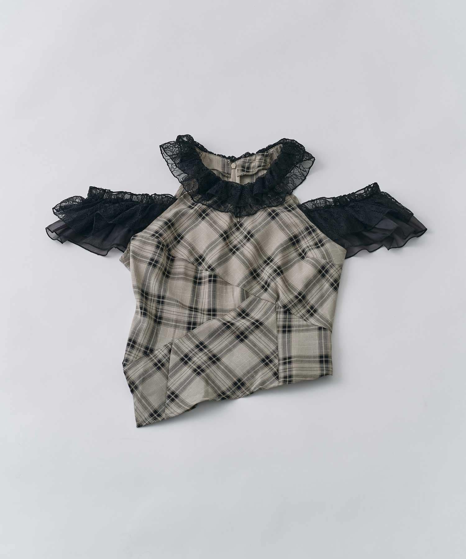 Belle Charme(ベルシャルム) Lace Collar Tops