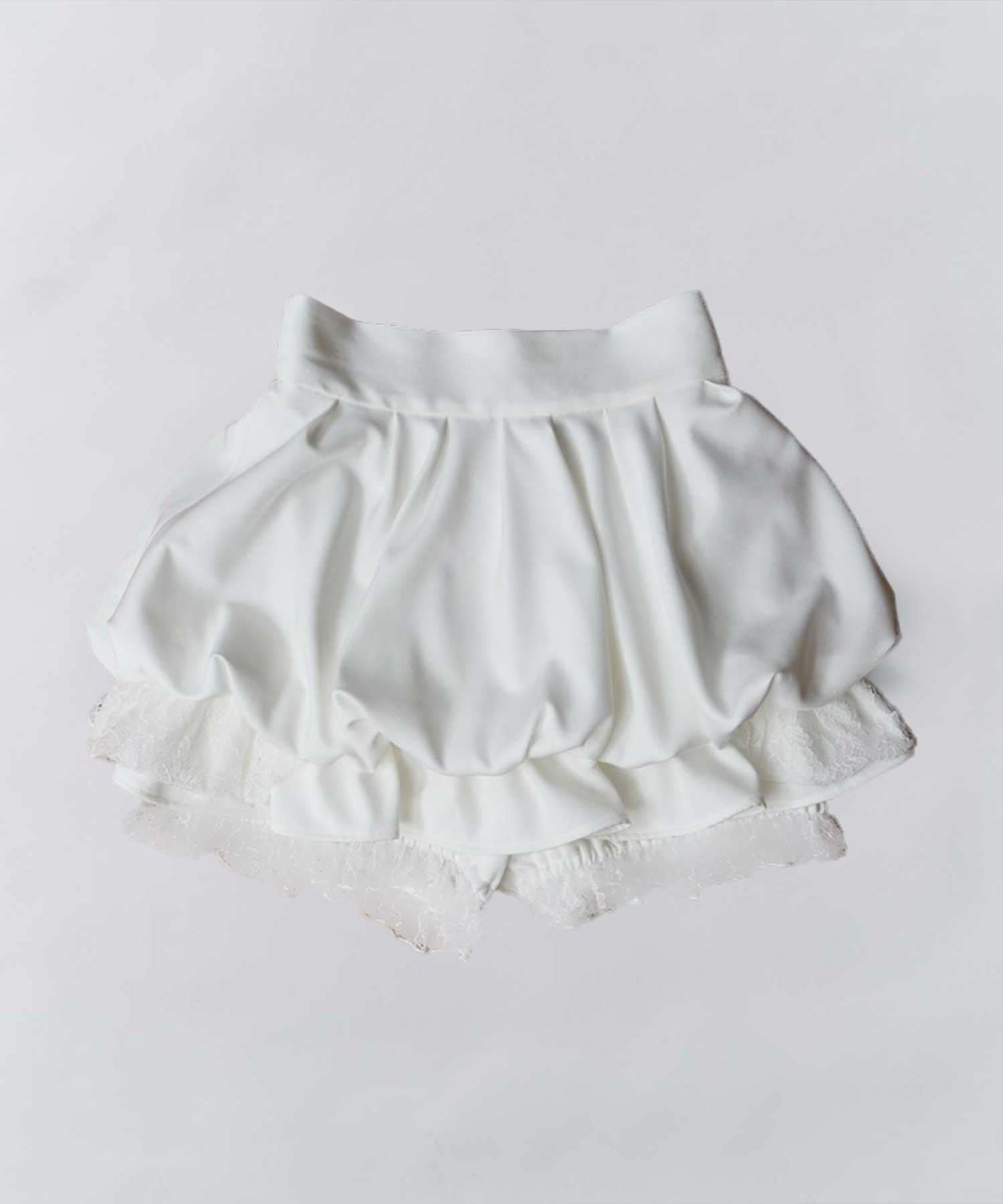Belle Charme(ベルシャルム) Balloon Lace Mini Skirt