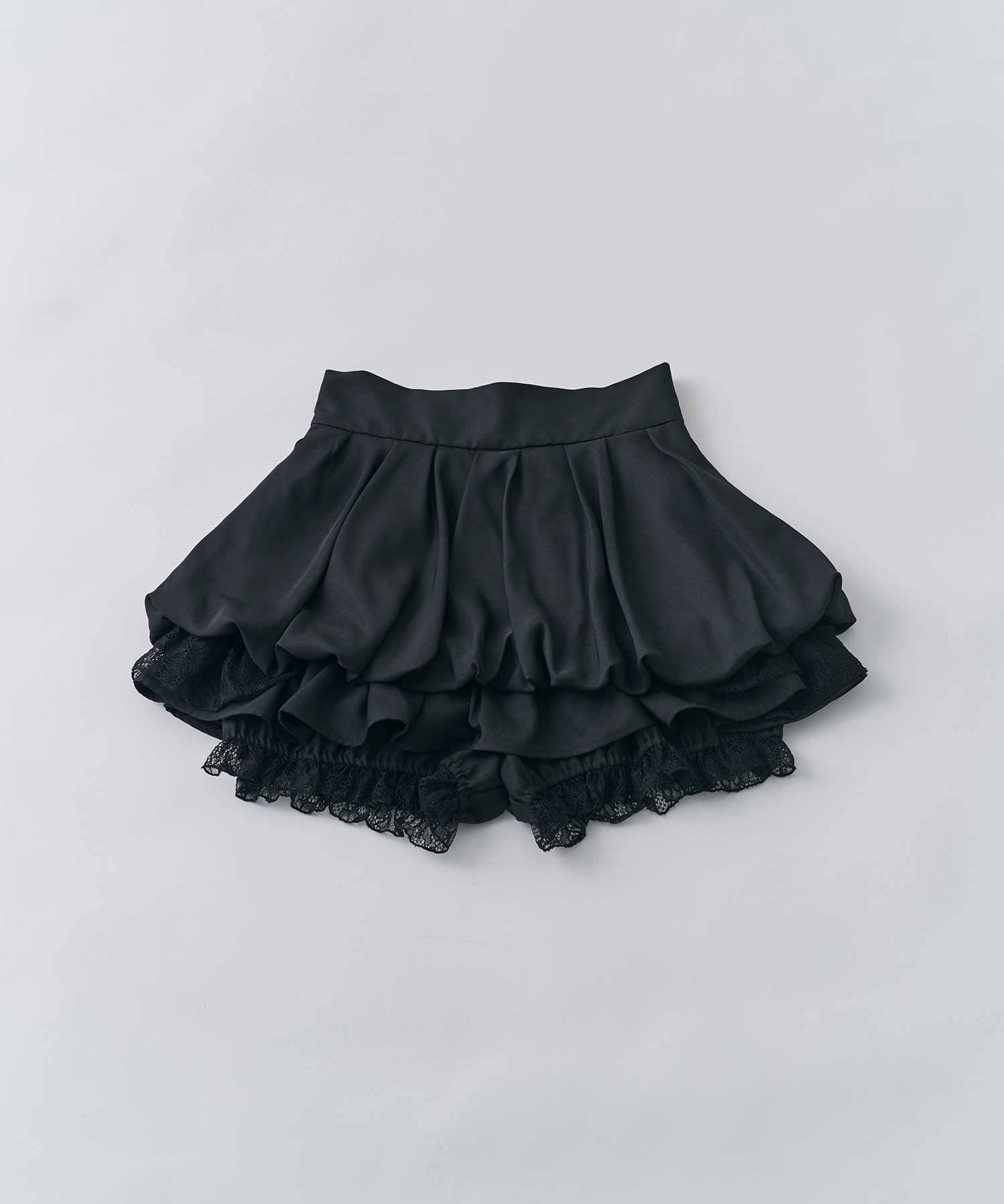 Belle Charme(ベルシャルム) Balloon Lace Mini Skirt