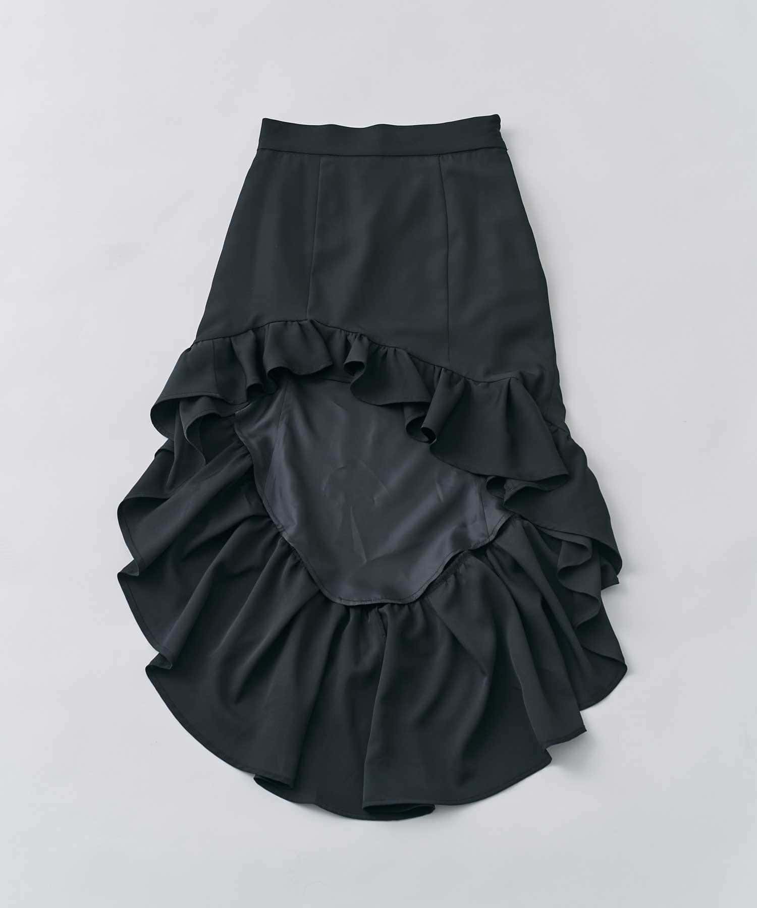 Belle Charme(ベルシャルム) Asymmetry Frill Skirt