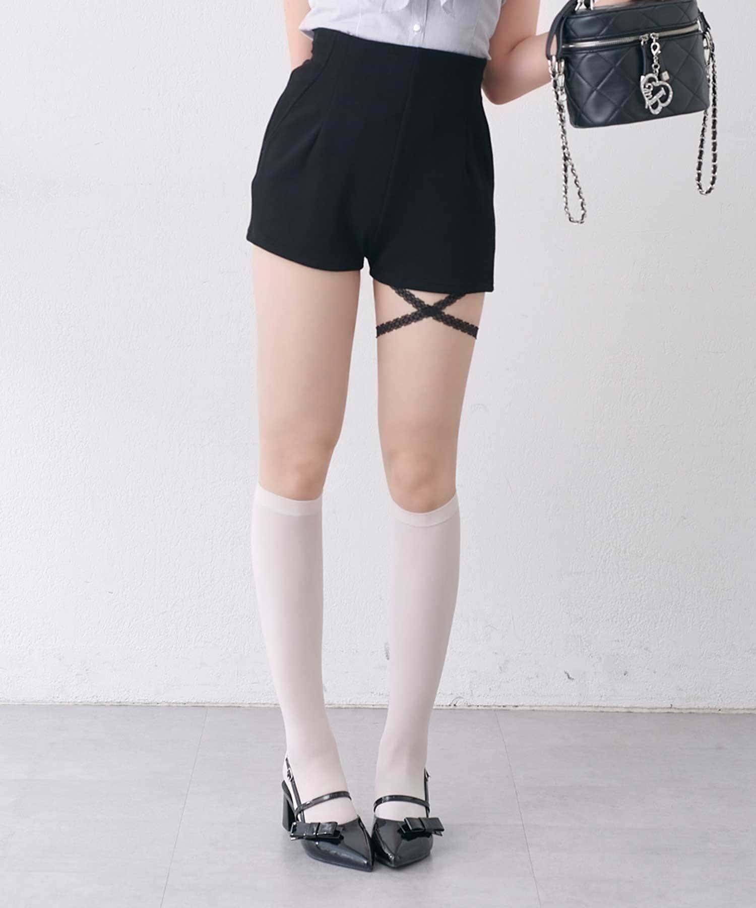 Belle Charme(ベルシャルム) Ribbon Strap Short Pants