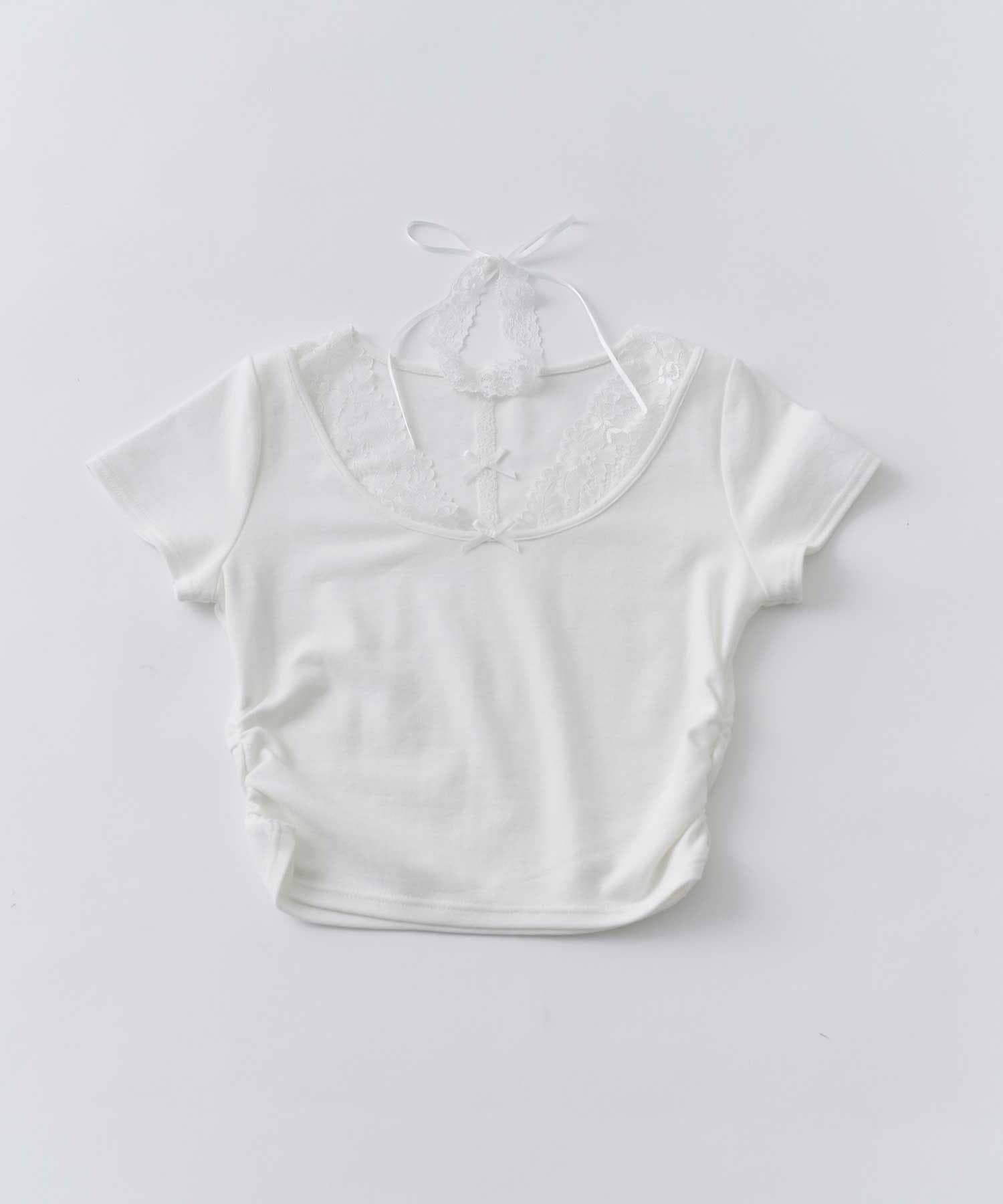 Belle Charme(ベルシャルム) Lace Choker Lingerie Tee