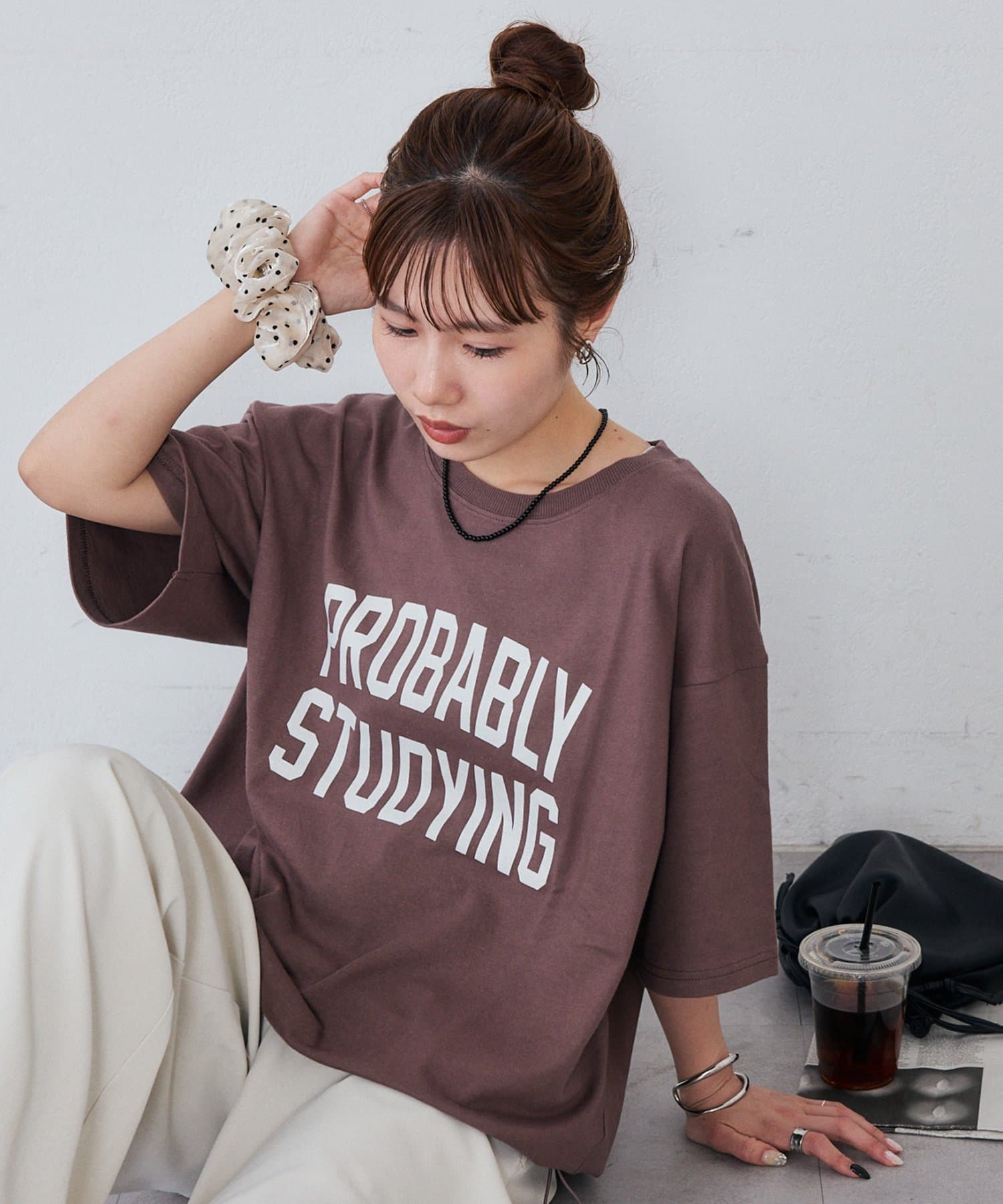 DISCOAT(ディスコート) 【Enlude/ユニセックス】カレッジロゴドロストTシャツ