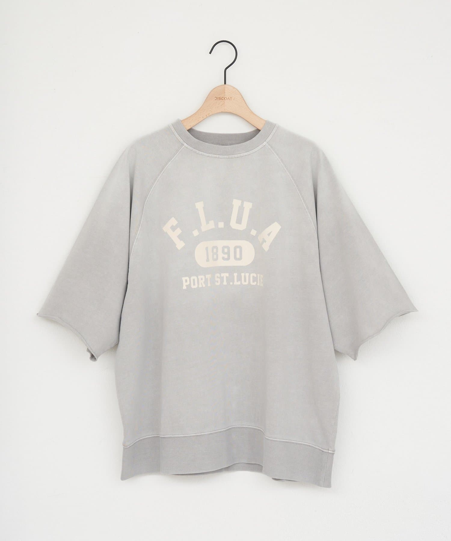 DISCOAT(ディスコート) 【Enlude】ラグランフロッキーロゴプリントTシャツ《ユニセックス》
