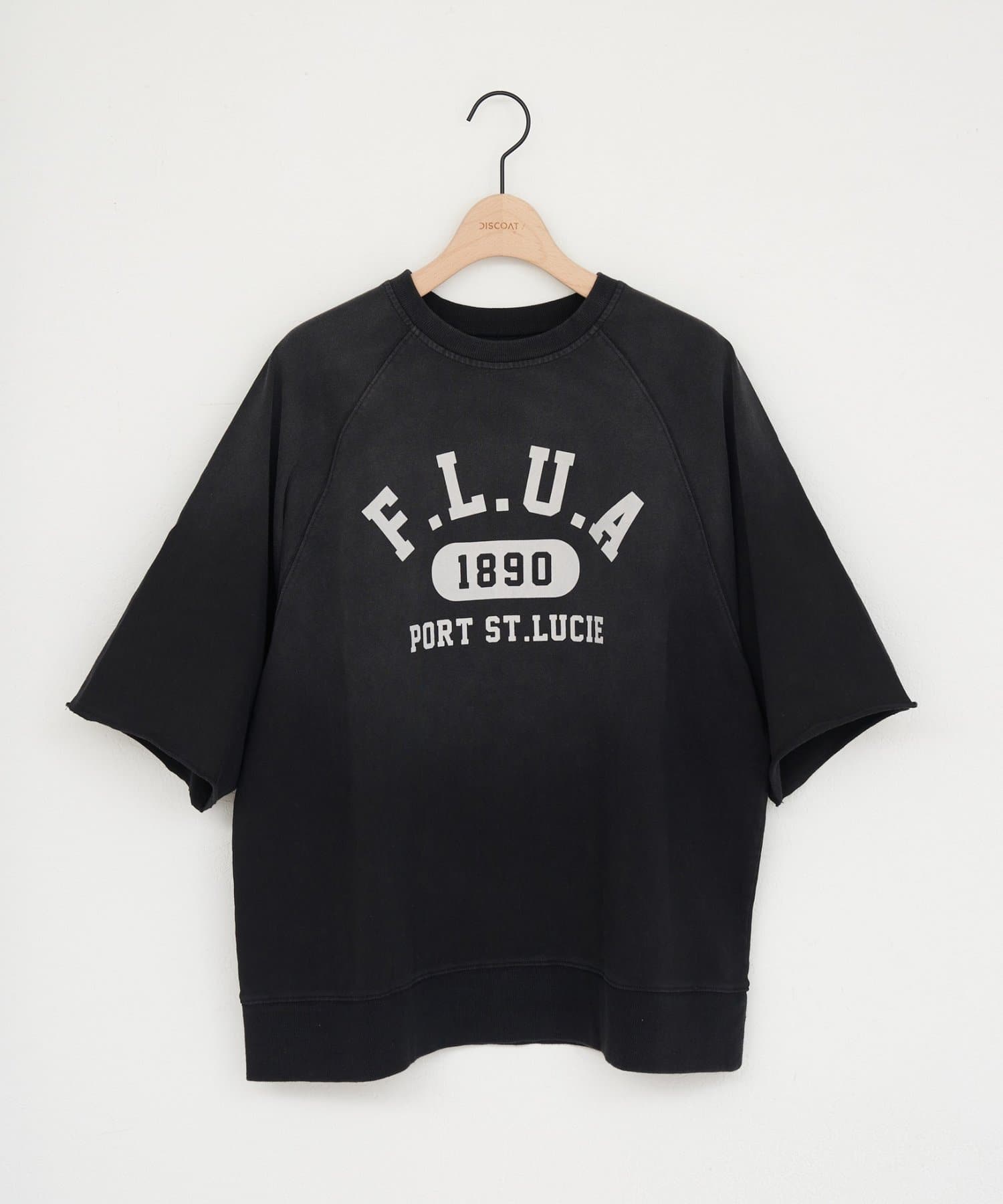 DISCOAT(ディスコート) 【Enlude】ラグランフロッキーロゴプリントTシャツ《ユニセックス》