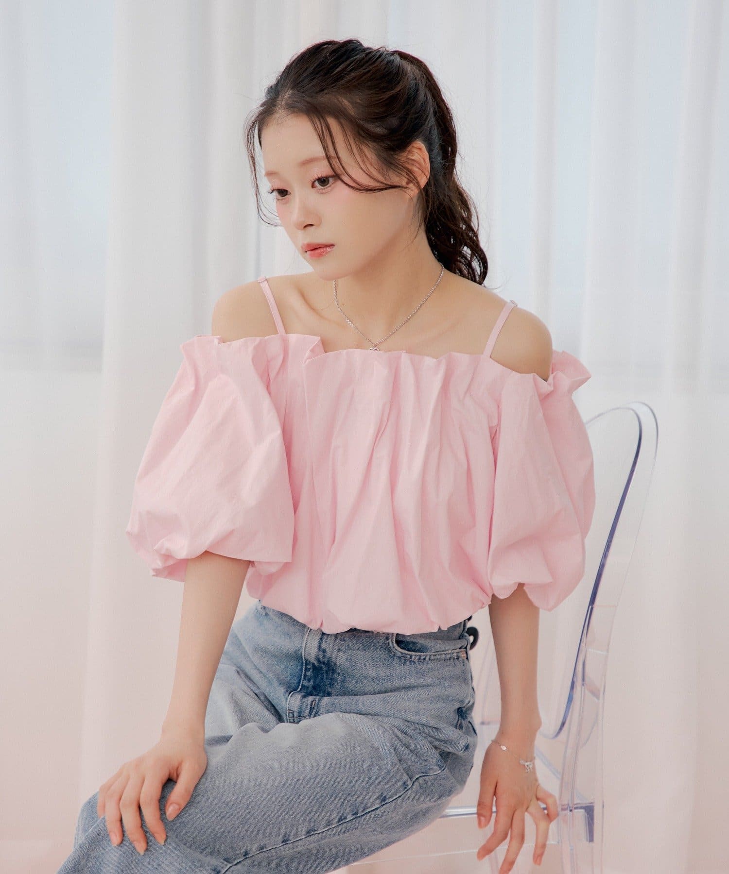 Chico(チコ) オフショルバルーンブラウス