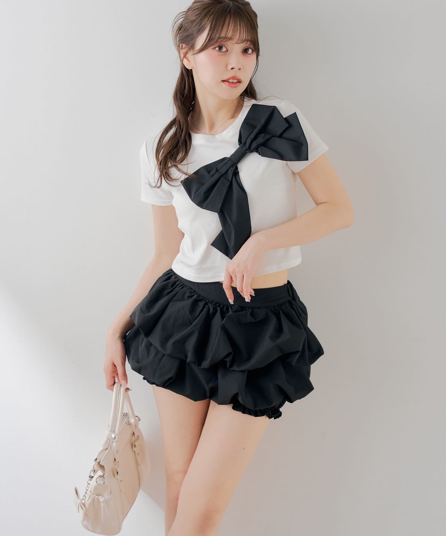 Chico(チコ) レイヤードバルーンティアードスカート