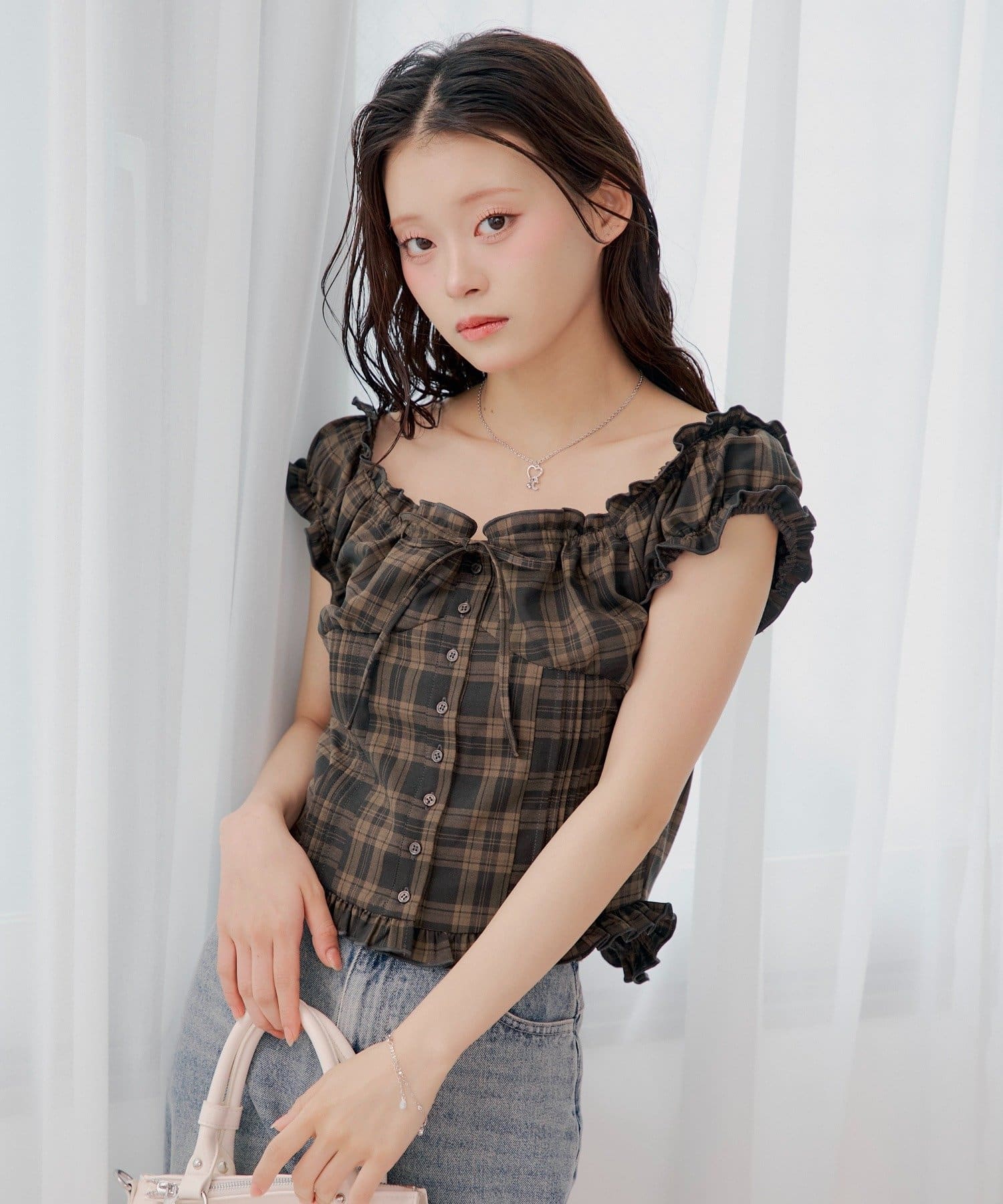 Chico(チコ) パフスリーブギャザーブラウス