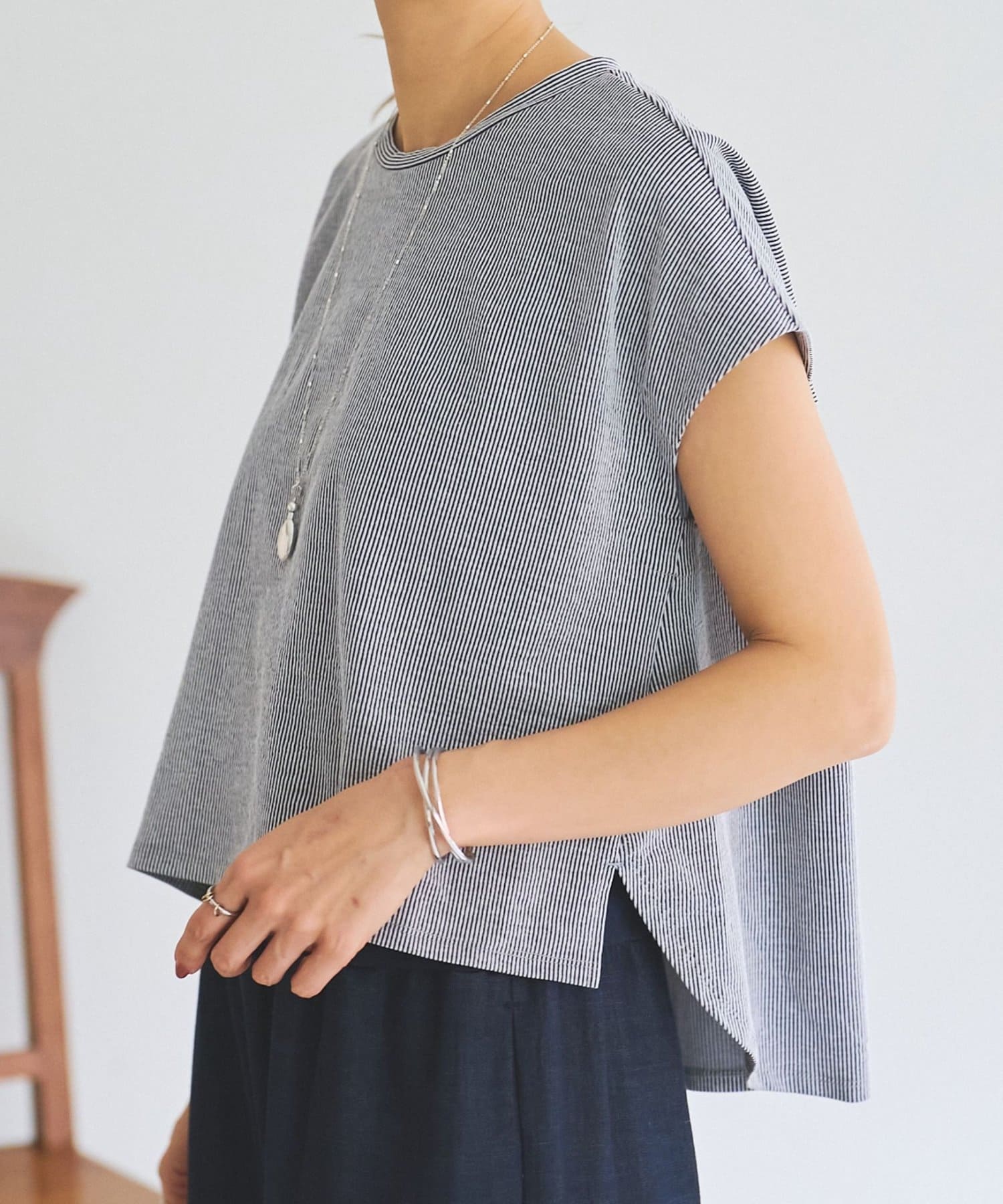 BEARDSLEY(ビアズリー) サッカーフレンチブラウス