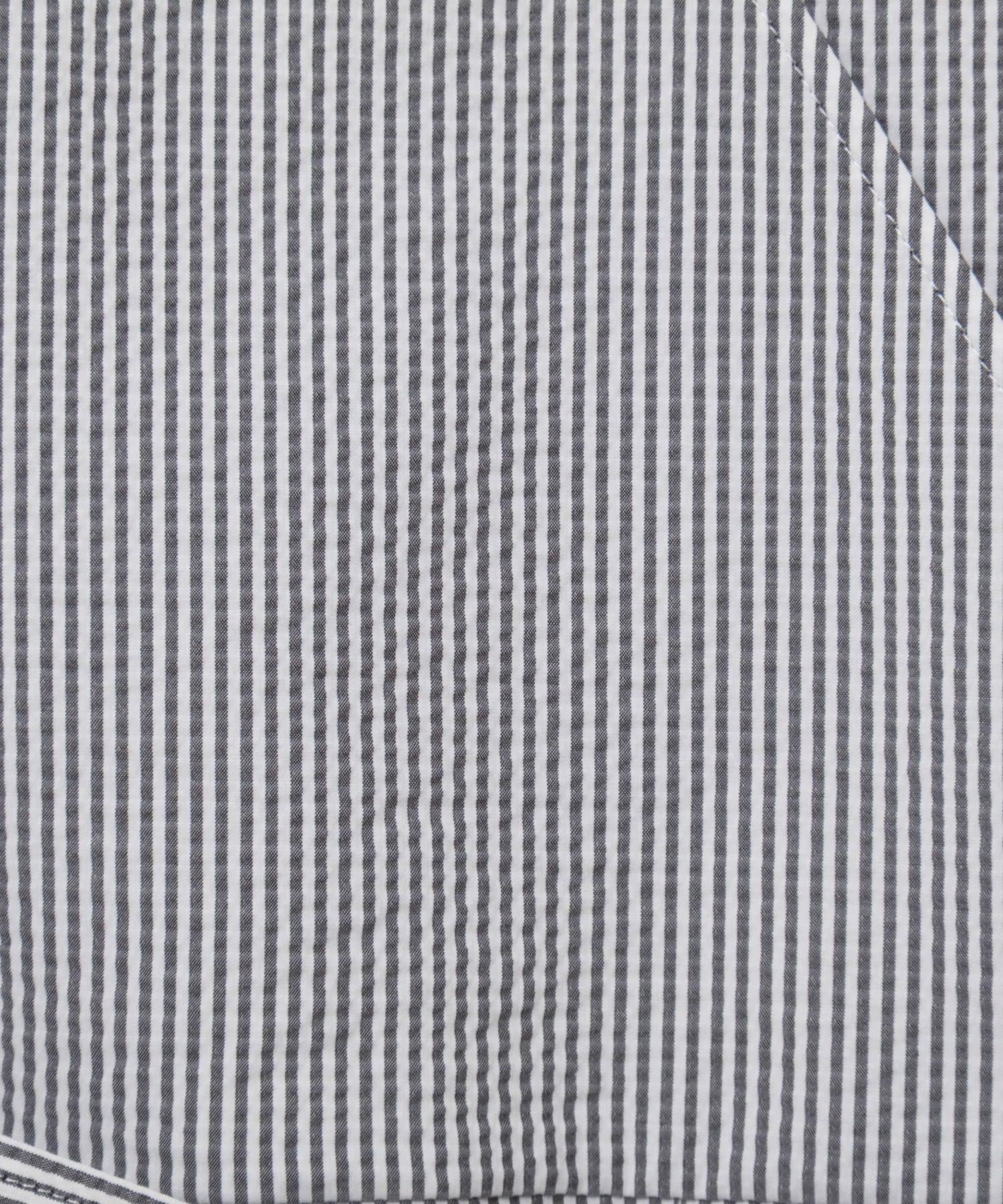 NOLLEY'S(ノーリーズ) ウォッシャブルサッカーベルト付ペプラムブラウス