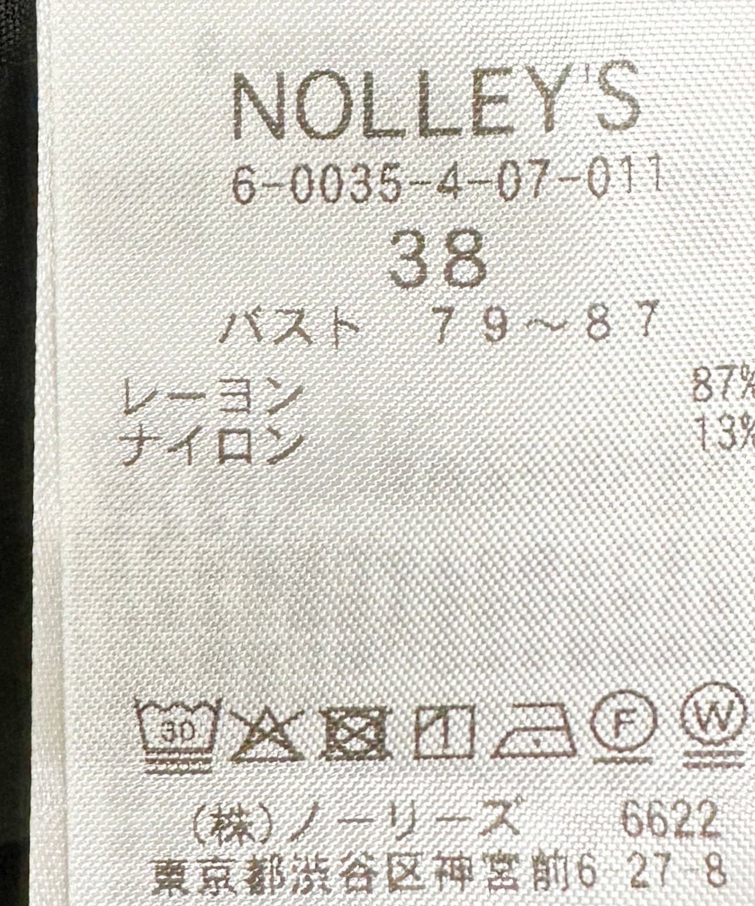 NOLLEY'S(ノーリーズ) ウォッシャブル前タックワンピース