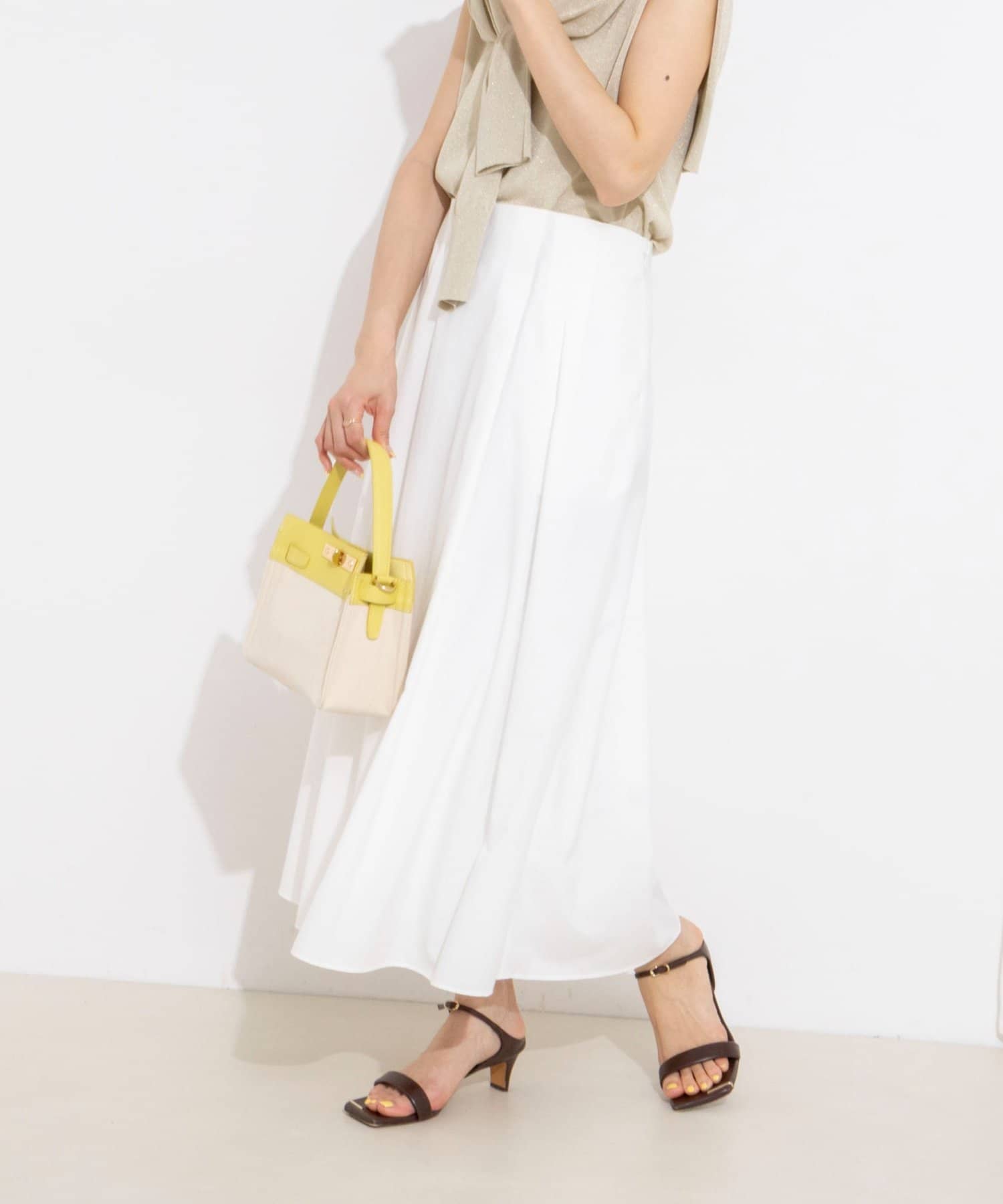 NOLLEY'S(ノーリーズ) 【一部WEB限定色アイテム】ウォッシャブル高機能タックフレアースカート