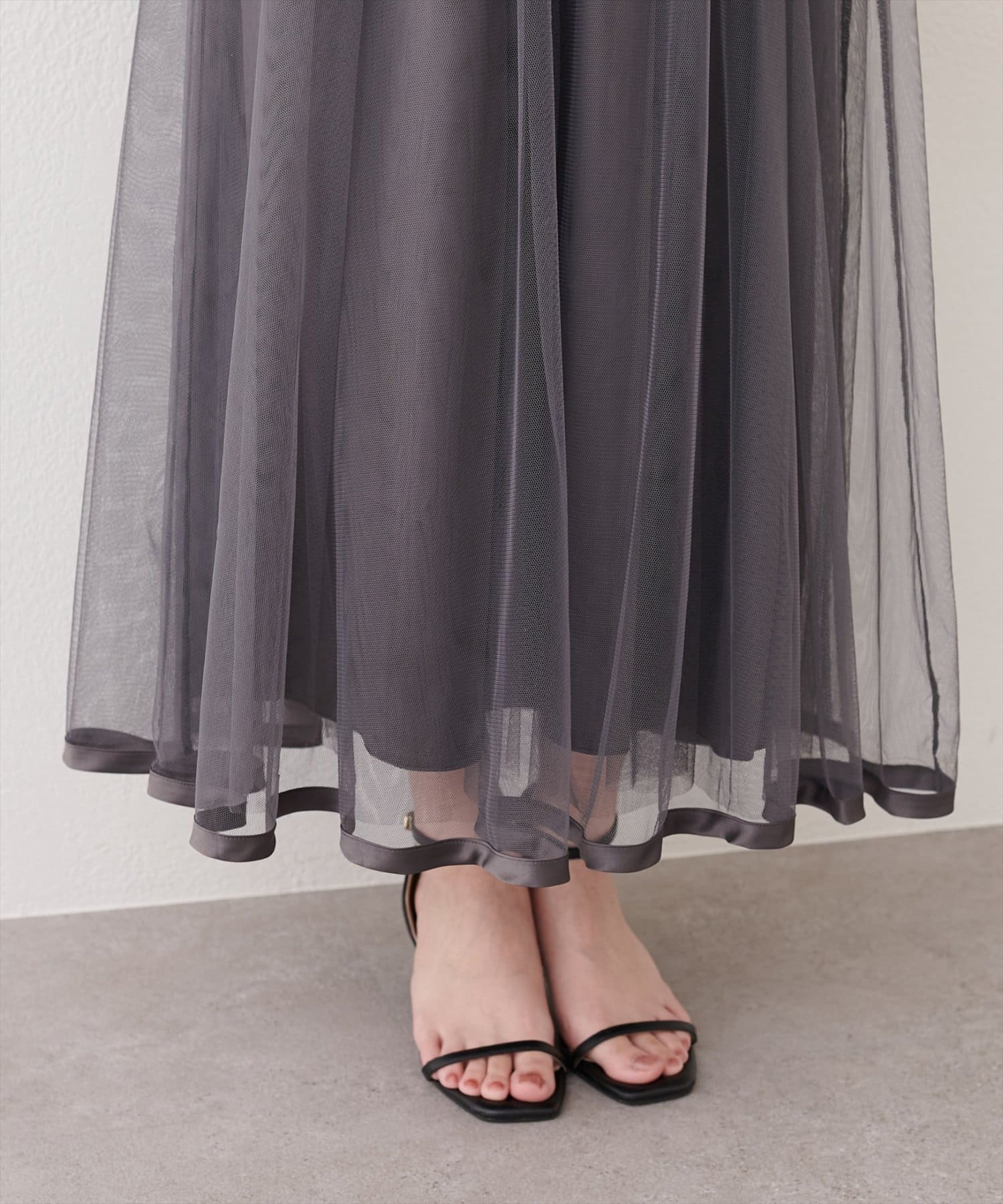 NICE CLAUP / OLIVE des OLIVE OUTLET(ナイスクラップ  / オリーブ デ オリーブ アウトレット) 【natural couture】リボンチャームニットドッキングワンピース