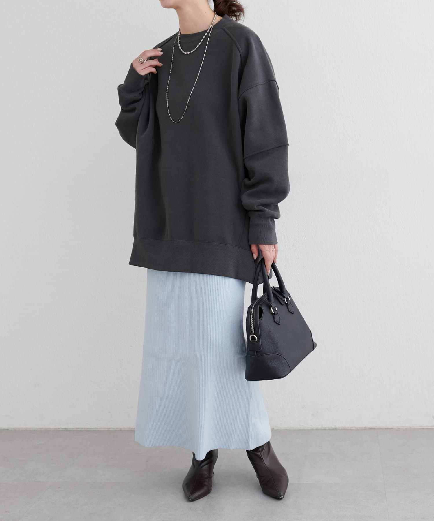 NICE CLAUP / OLIVE des OLIVE OUTLET(ナイスクラップ  / オリーブ デ オリーブ アウトレット) 【LARUTA】カシミアタッチリブニットスカート