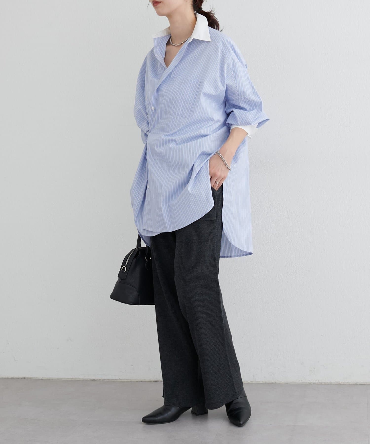 NICE CLAUP / OLIVE des OLIVE OUTLET(ナイスクラップ  / オリーブ デ オリーブ アウトレット) 【LARUTA】カシミアタッチリブニットパンツ