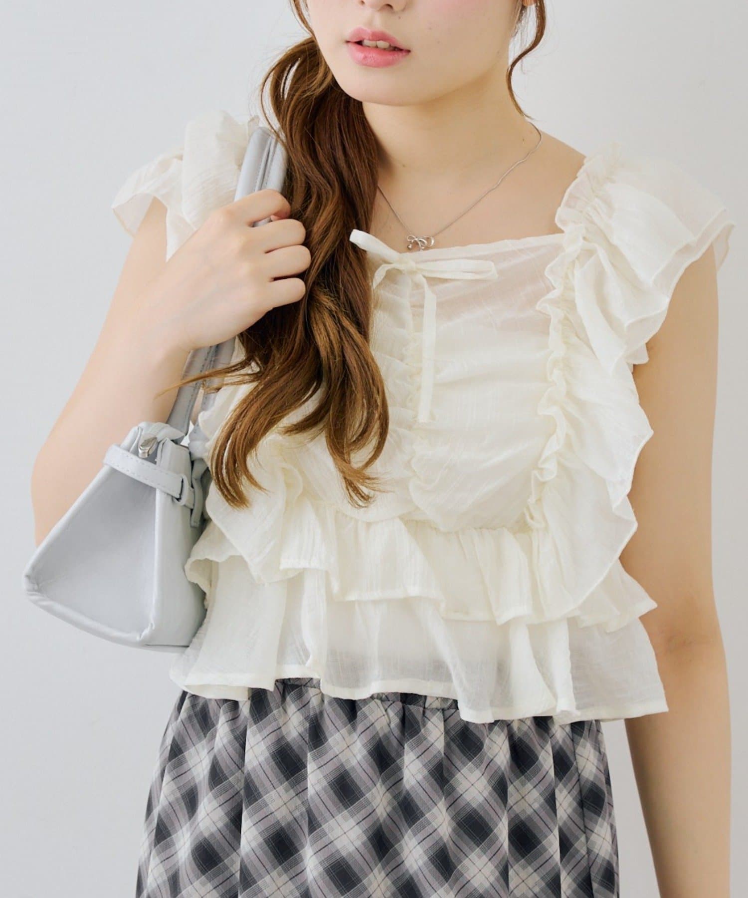 continuer】前後2wayフリル袖ブラウス | NICE CLAUP / OLIVE des OLIVE