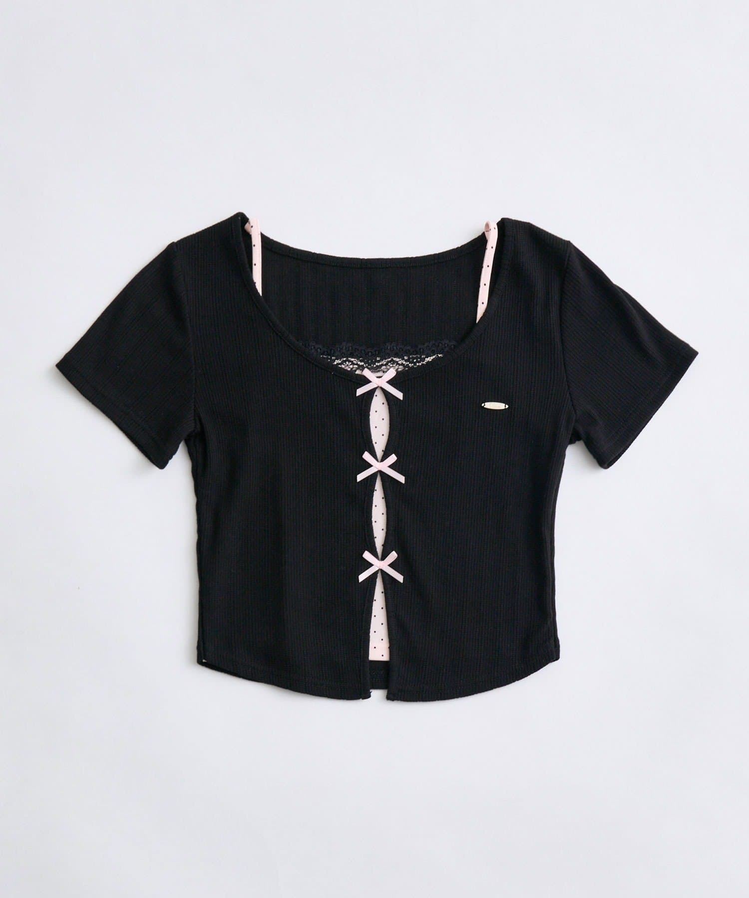 OLIVE des OLIVE(オリーブ デ オリーブ) 映え半袖トップス