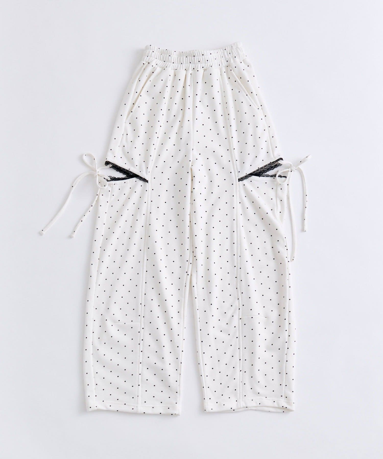 OLIVE des OLIVE(オリーブ デ オリーブ) サイドスリットバレルレッグパンツ