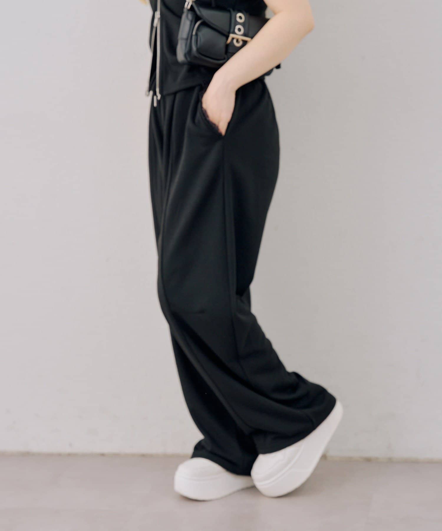 NICE CLAUP / OLIVE des OLIVE OUTLET(ナイスクラップ  / オリーブ デ オリーブ アウトレット) 【continuer】ショートパーカーセットアップ