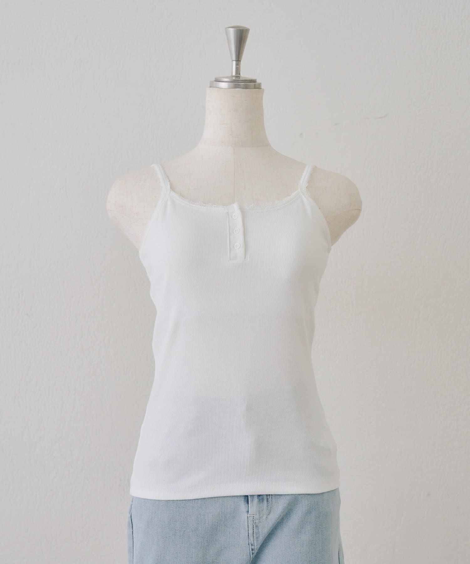 NICE CLAUP / OLIVE des OLIVE OUTLET(ナイスクラップ  / オリーブ デ オリーブ アウトレット) 【ANOTHER BRANCH】ヘンリーレース付キャミ