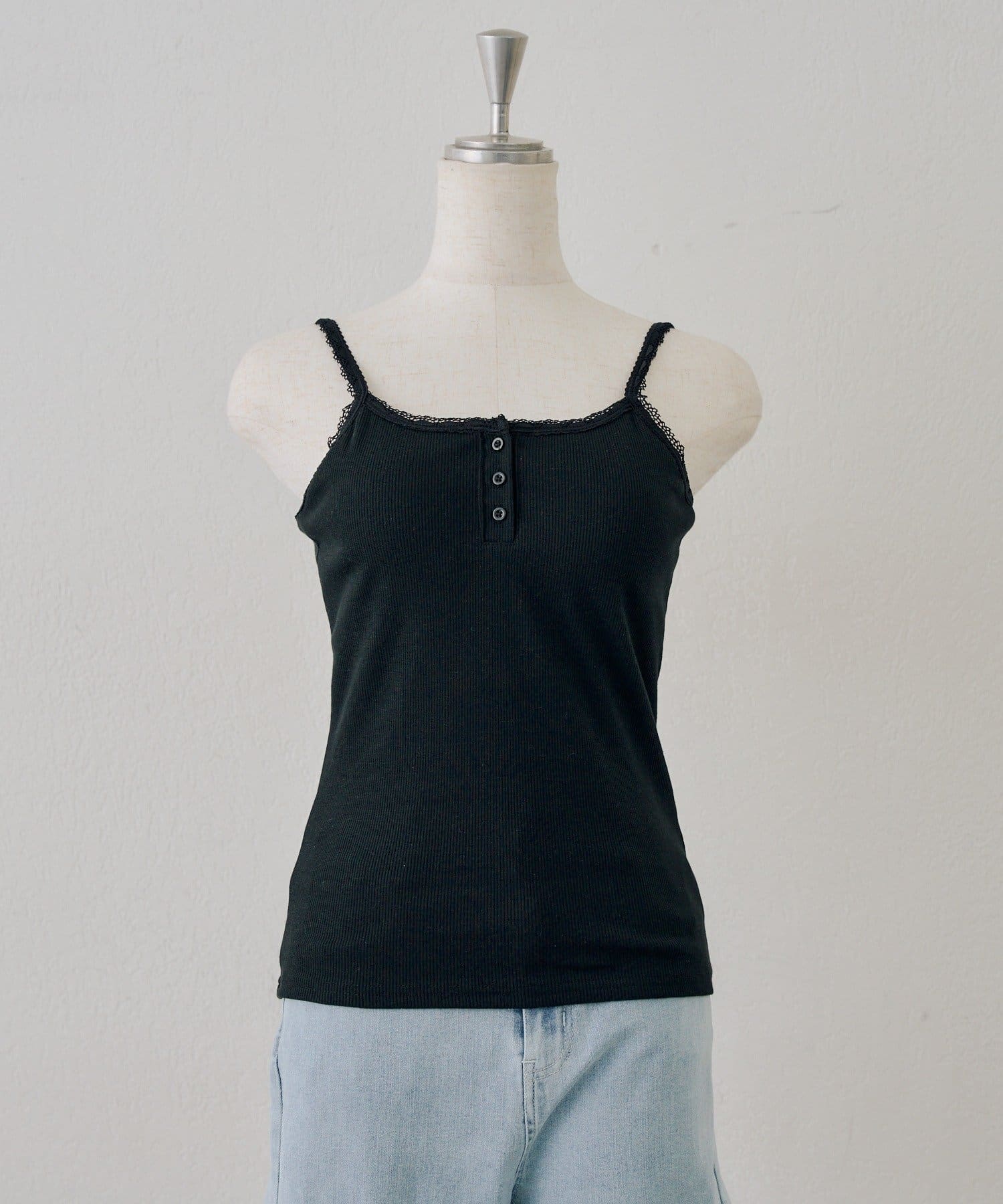 NICE CLAUP / OLIVE des OLIVE OUTLET(ナイスクラップ  / オリーブ デ オリーブ アウトレット) 【ANOTHER BRANCH】ヘンリーレース付キャミ