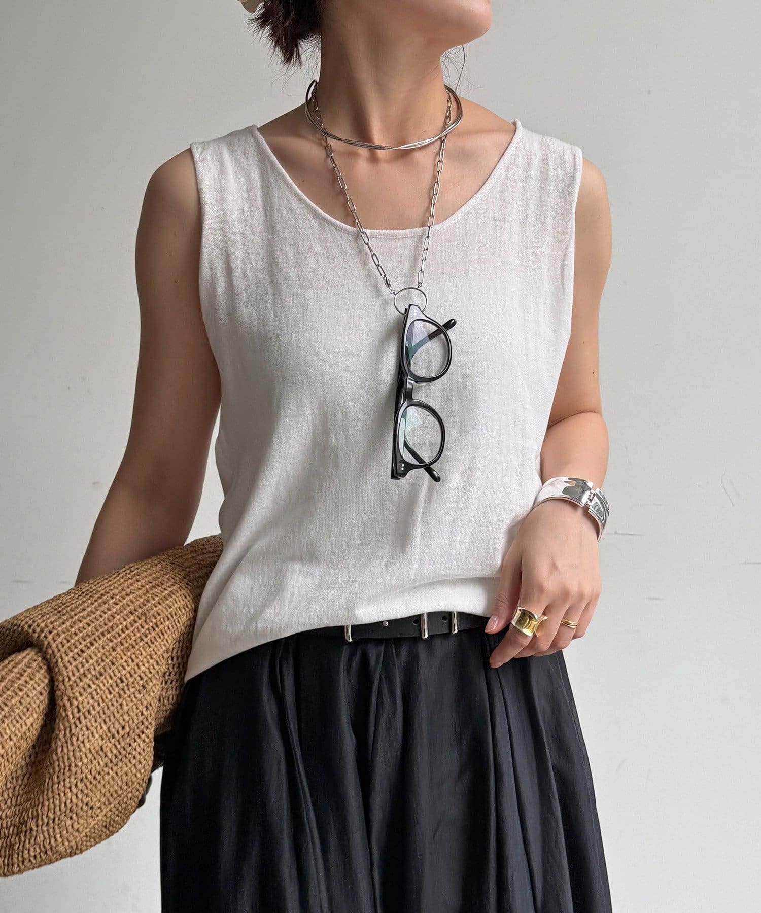 DOUDOU(ドゥドゥ) 【WEB限定】ニットタンク