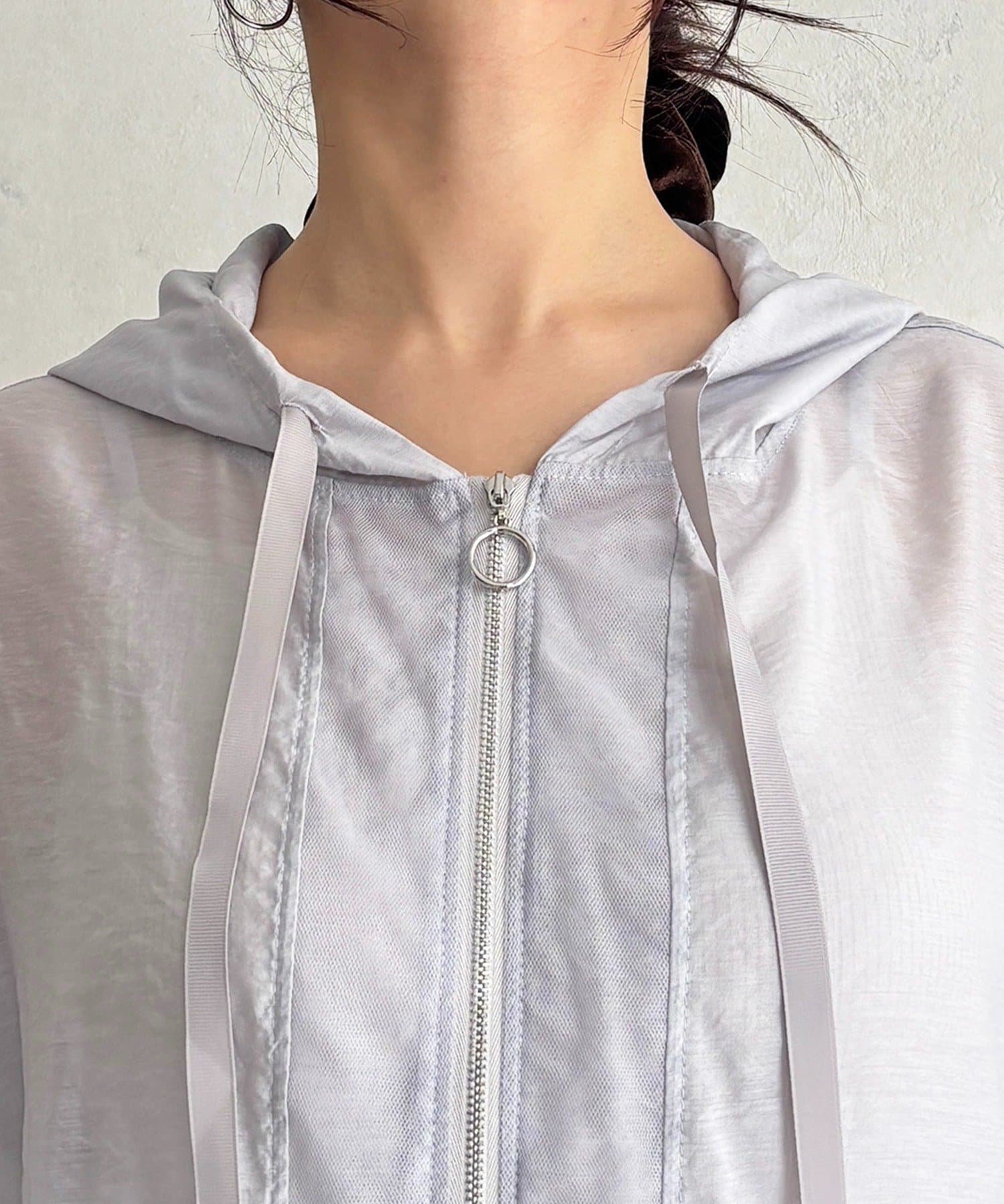 un dix cors(アンディコール) シアーフードブルゾン