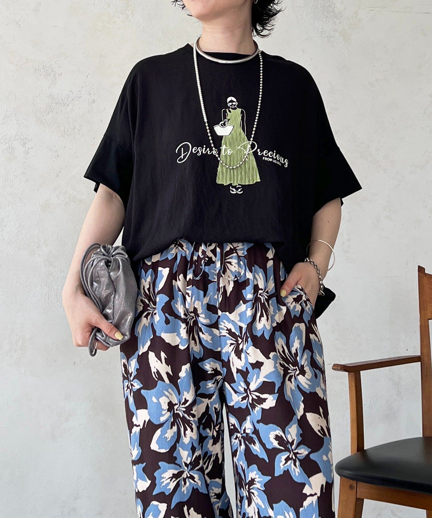 un dix cors(アンディコール) プリントTEE
