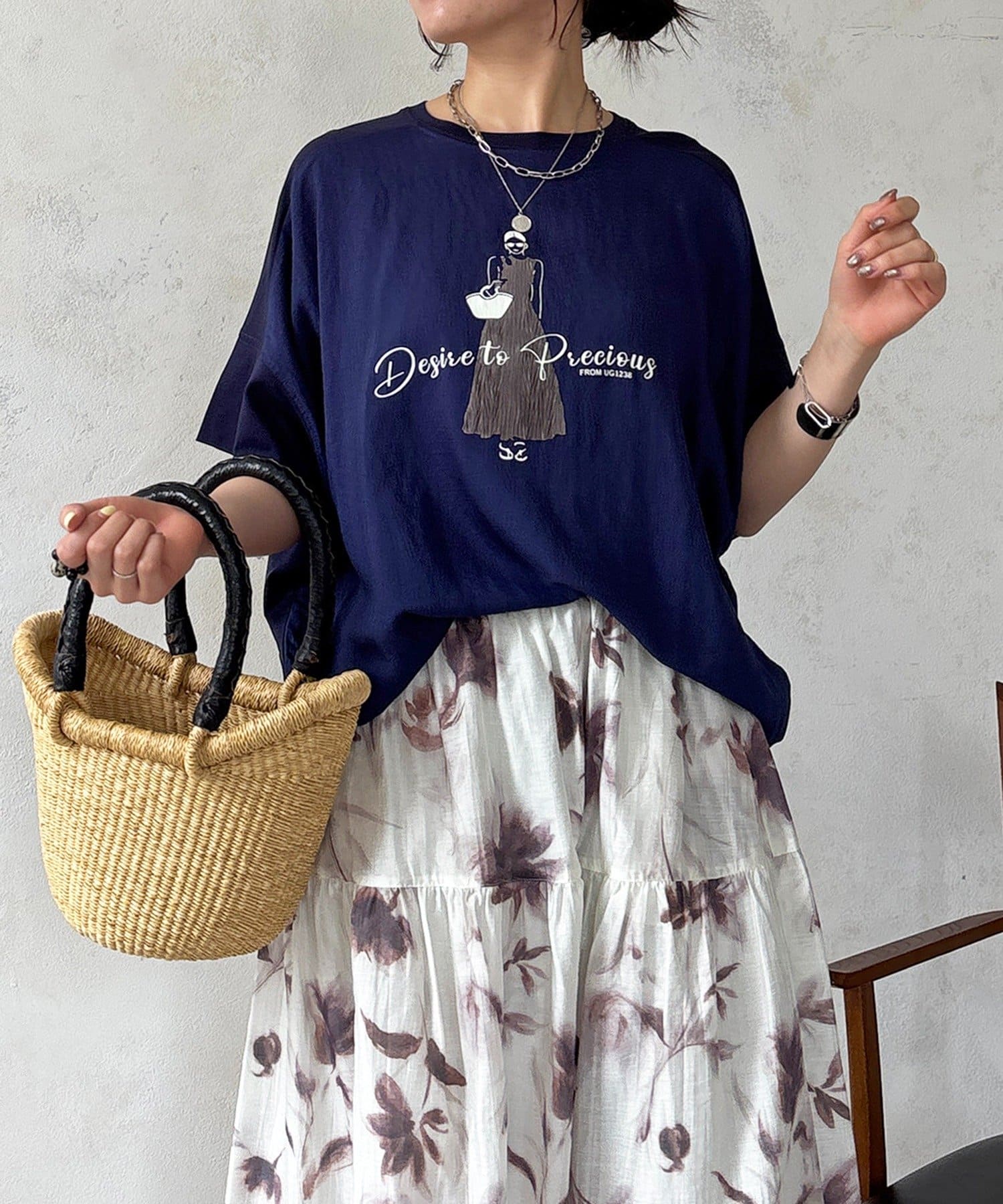 un dix cors(アンディコール) プリントTEE