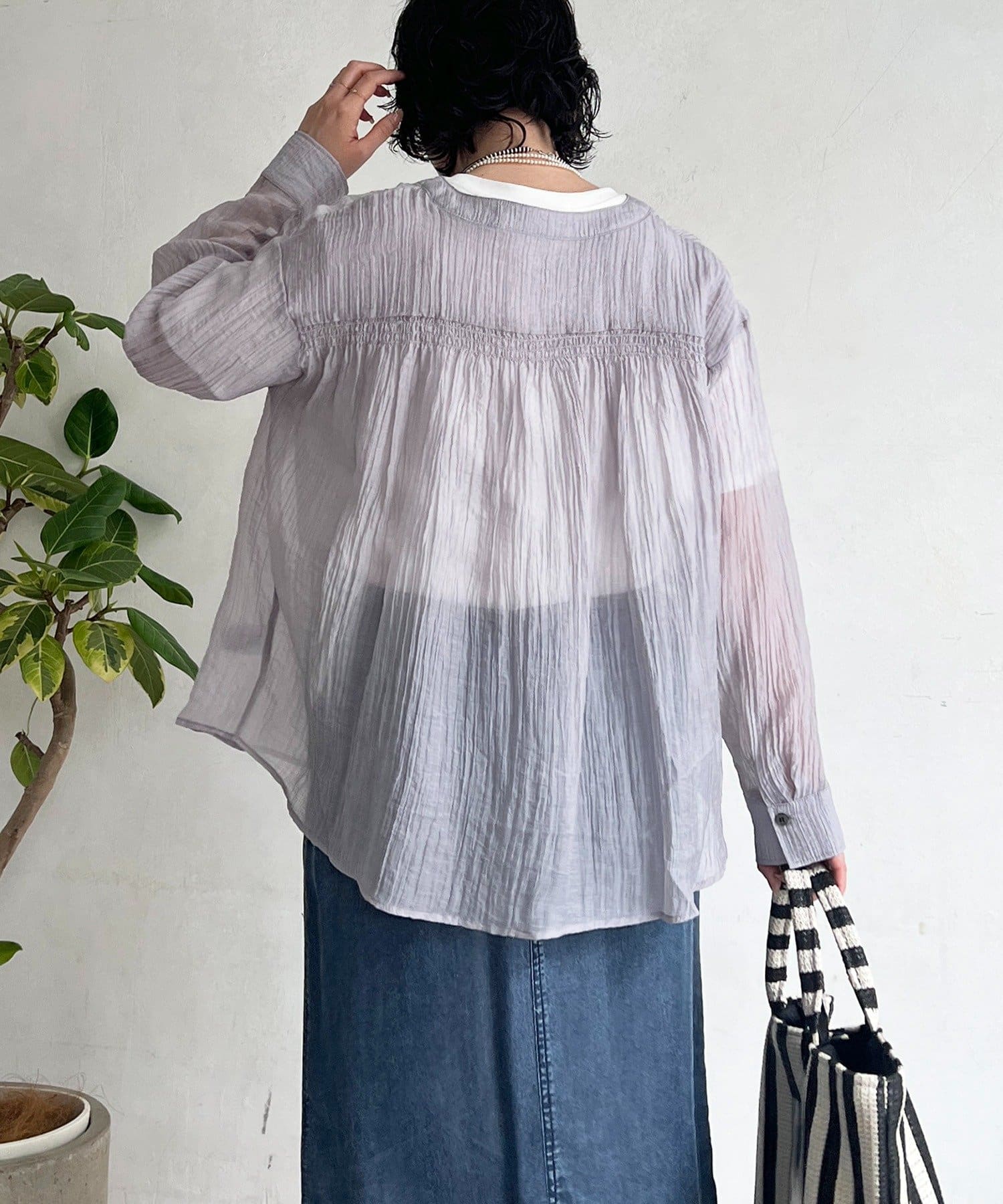 un dix cors(アンディコール) シアーマルチWAYシャツ