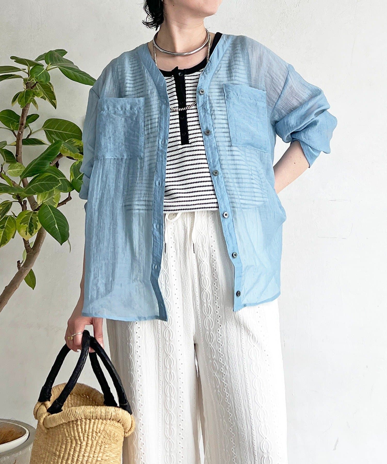 un dix cors(アンディコール) シアーマルチWAYシャツ