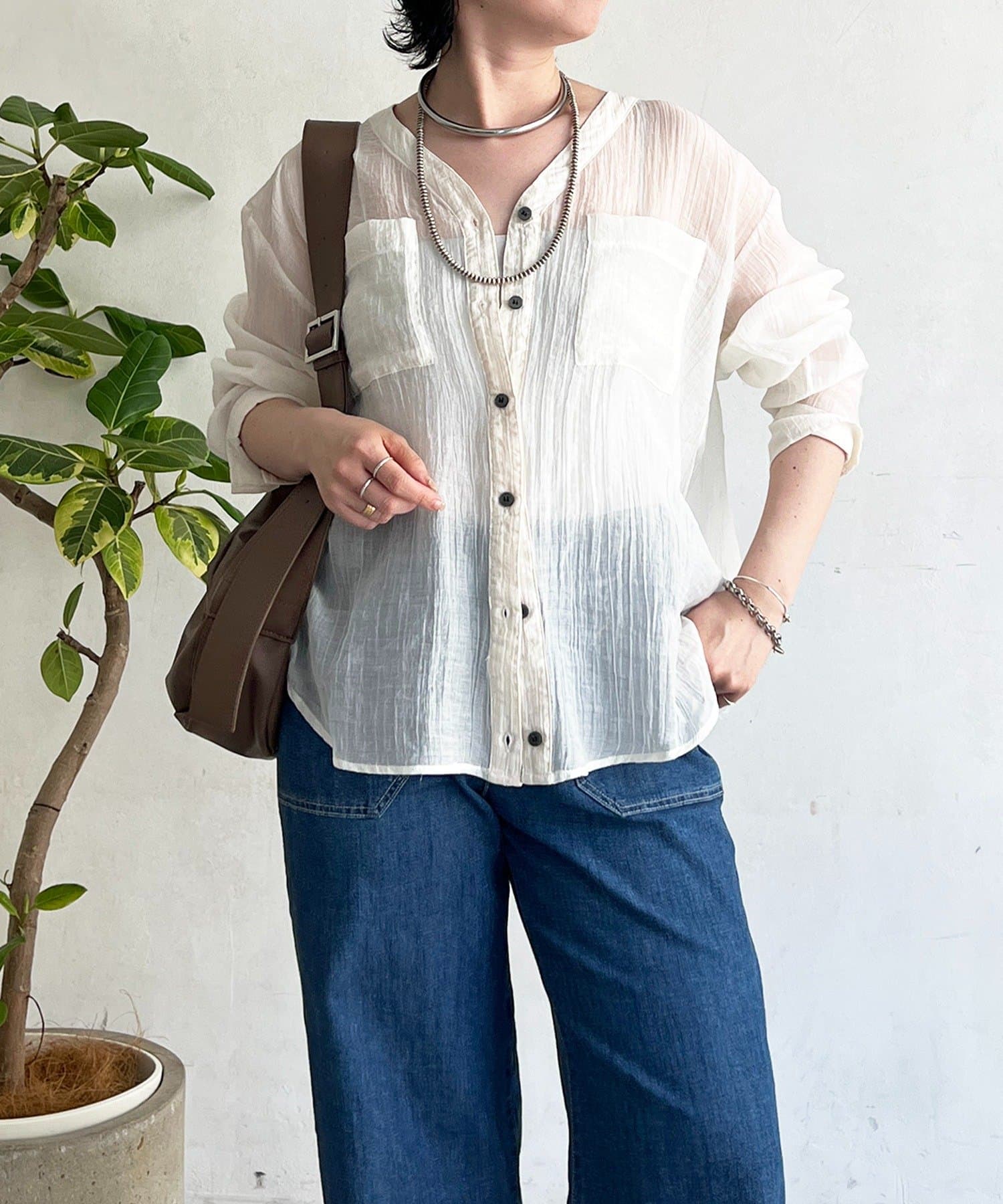 un dix cors(アンディコール) シアーマルチWAYシャツ