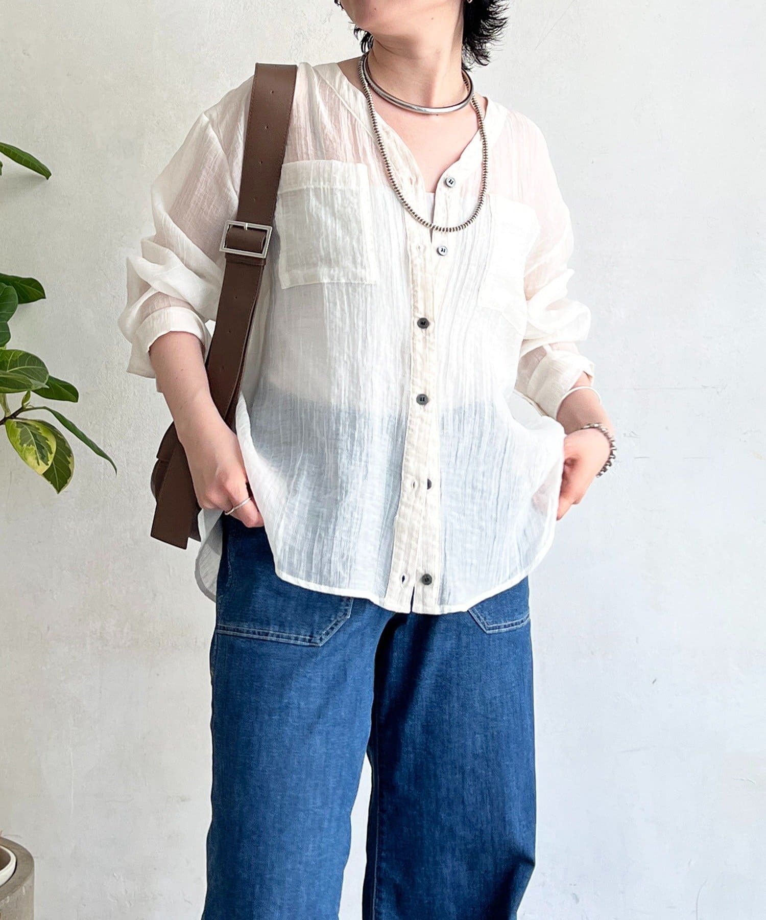 un dix cors(アンディコール) シアーマルチWAYシャツ