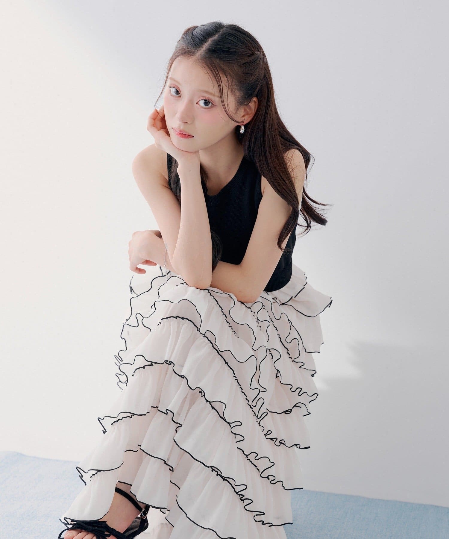 Chico(チコ) 【SALON by Chico】アメスリフリルティアードドッキング