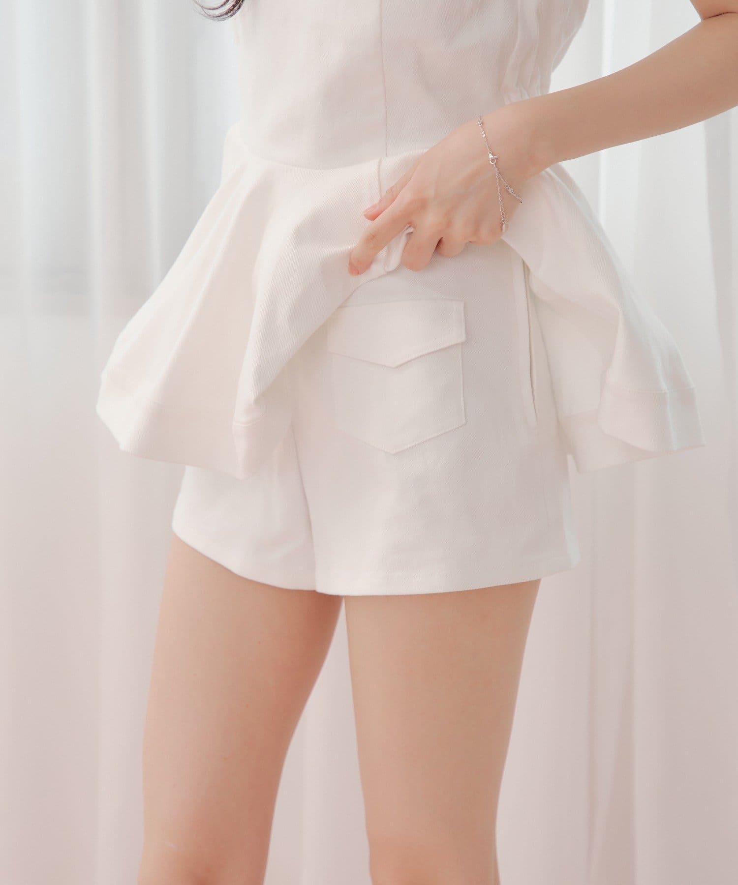 Chico(チコ) 【セットアップ対応】コンパクトデニムショートパンツ