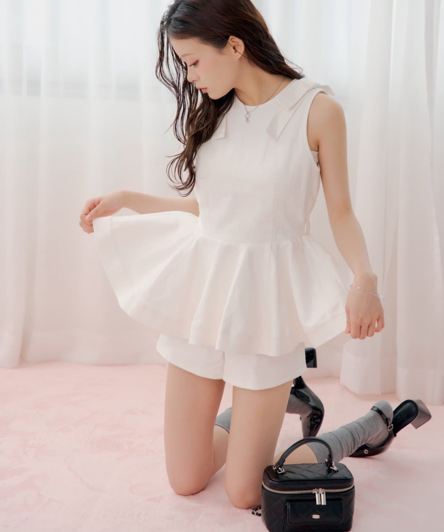 Chico(チコ) 【セットアップ対応】コンパクトデニムショートパンツ