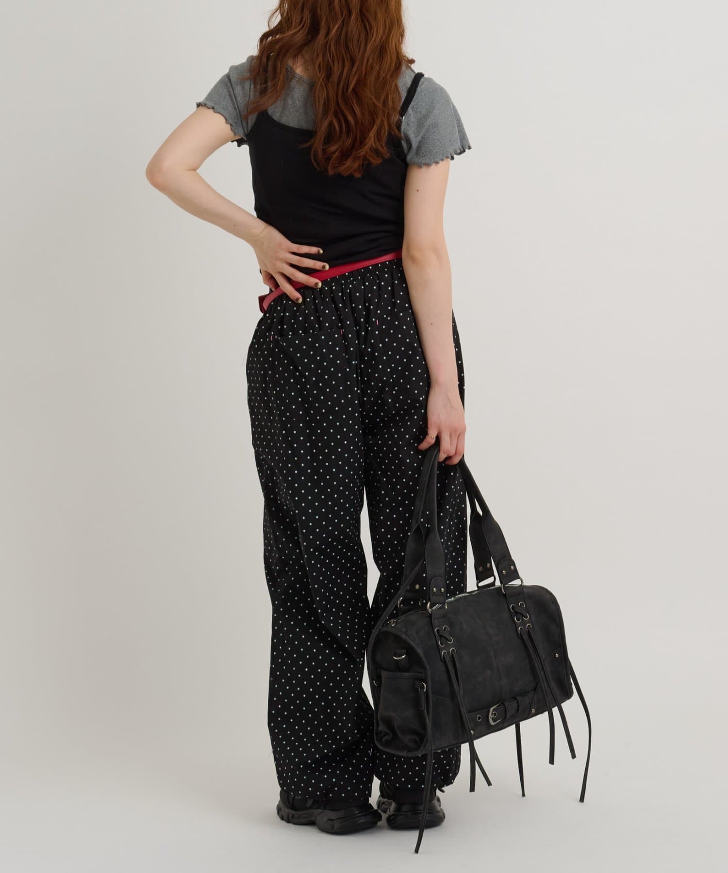 w closet(ダブルクローゼット) 【5色展開】プレート付きキャミ