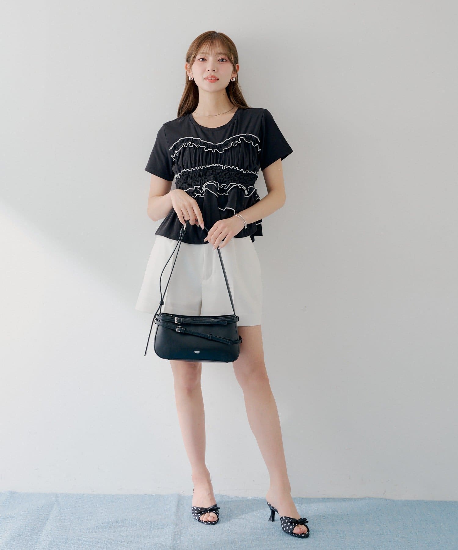 Chico(チコ) 【SALON by Chico】シャーリングベアデザインT