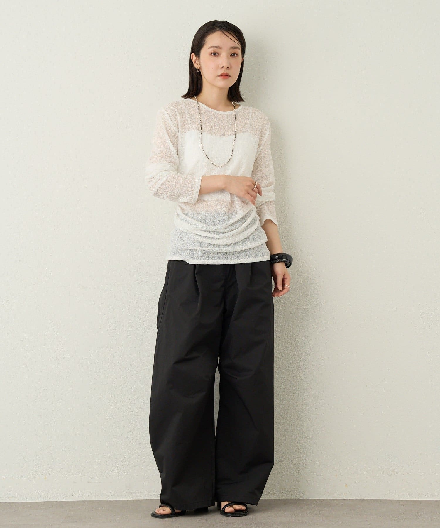 Omekashi(オメカシ) 【4/14(火)12:00予約スタート！】バレルイージーパンツ