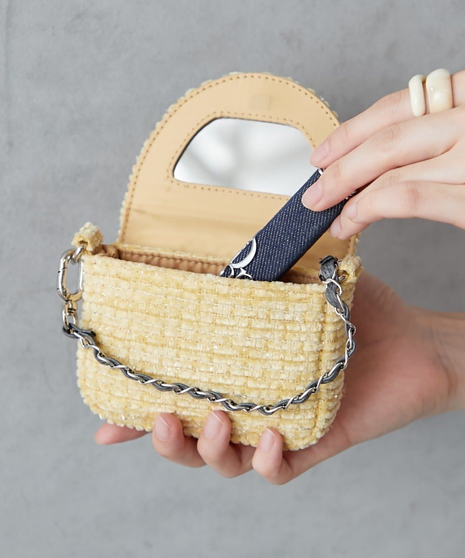BIRTHDAY BAR(バースデイバー) Tweed Lip Plus Pouch　リップポーチ
