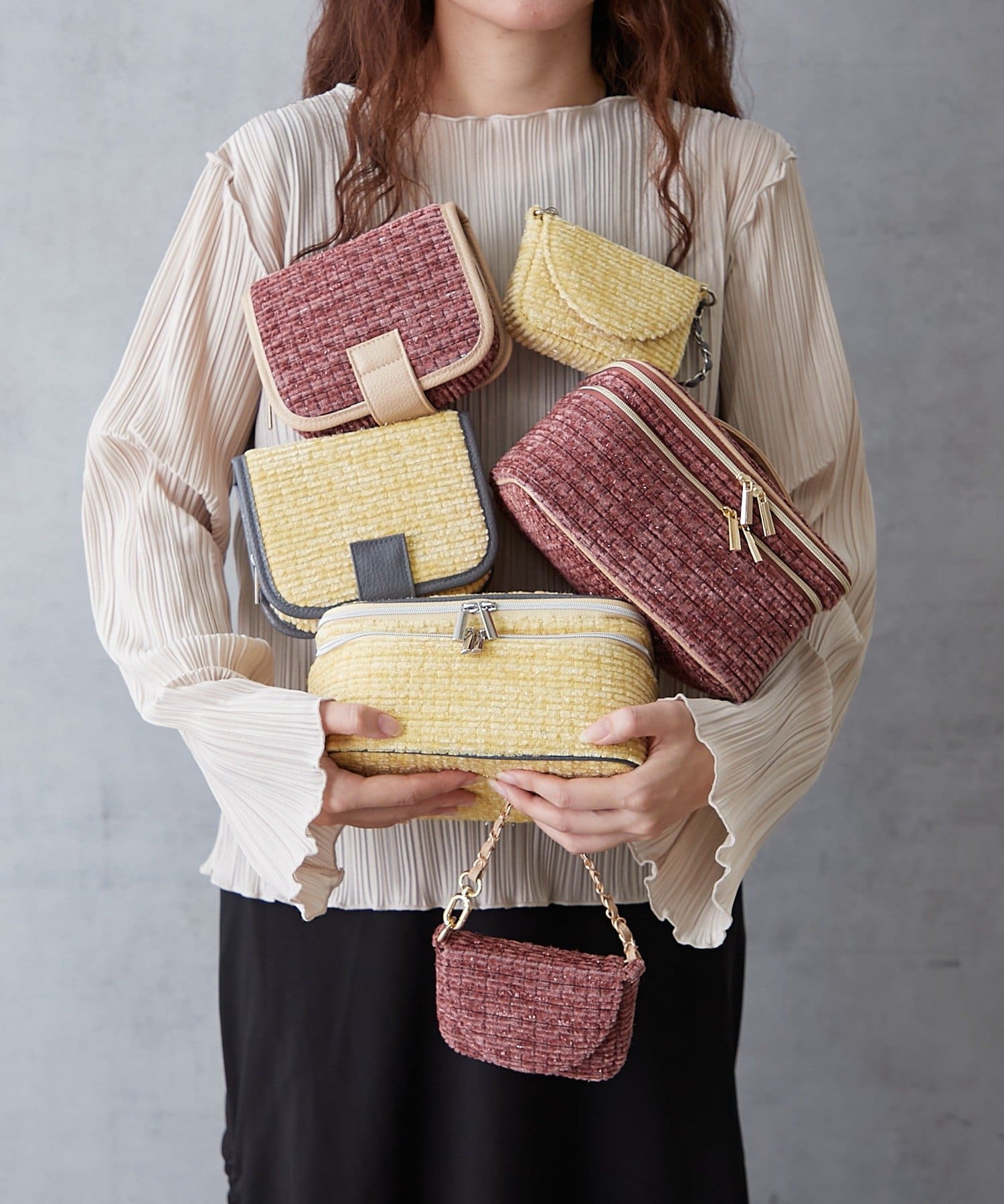 BIRTHDAY BAR(バースデイバー) Tweed Lip Plus Pouch　リップポーチ